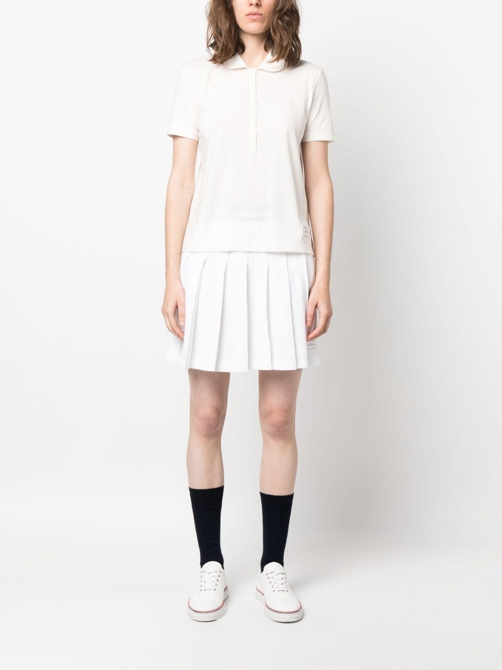 logo-patch detail polo top - 2