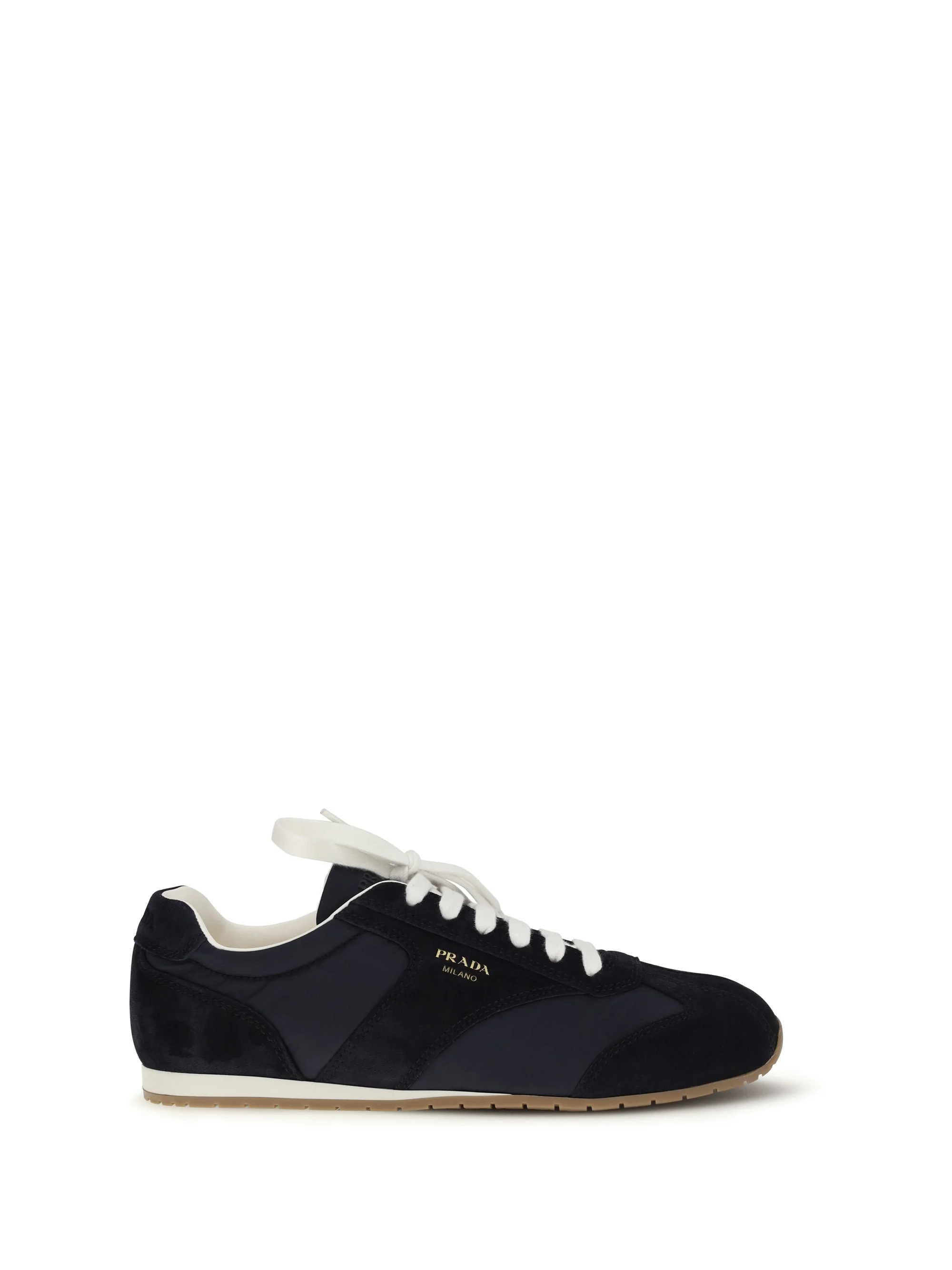 Prada Suede And Fabric Sneakers - 1