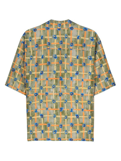Marni graphic-print silk shirt outlook