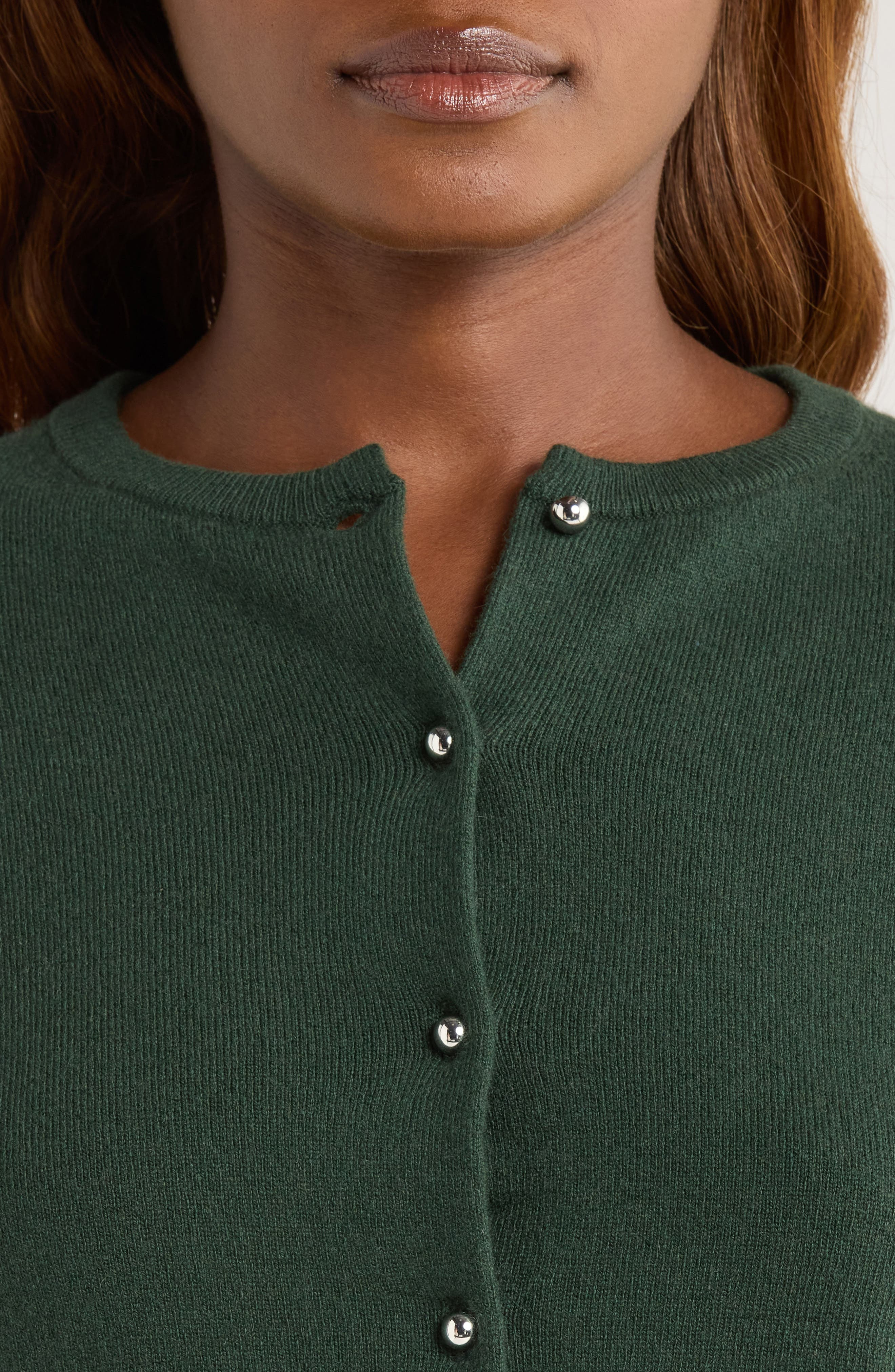 Vince Wool & Cashmere Blend Cardigan in Forest at Nordstrom - 4