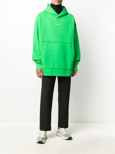 Acne Studios logo print hooded sweatshirt outlook