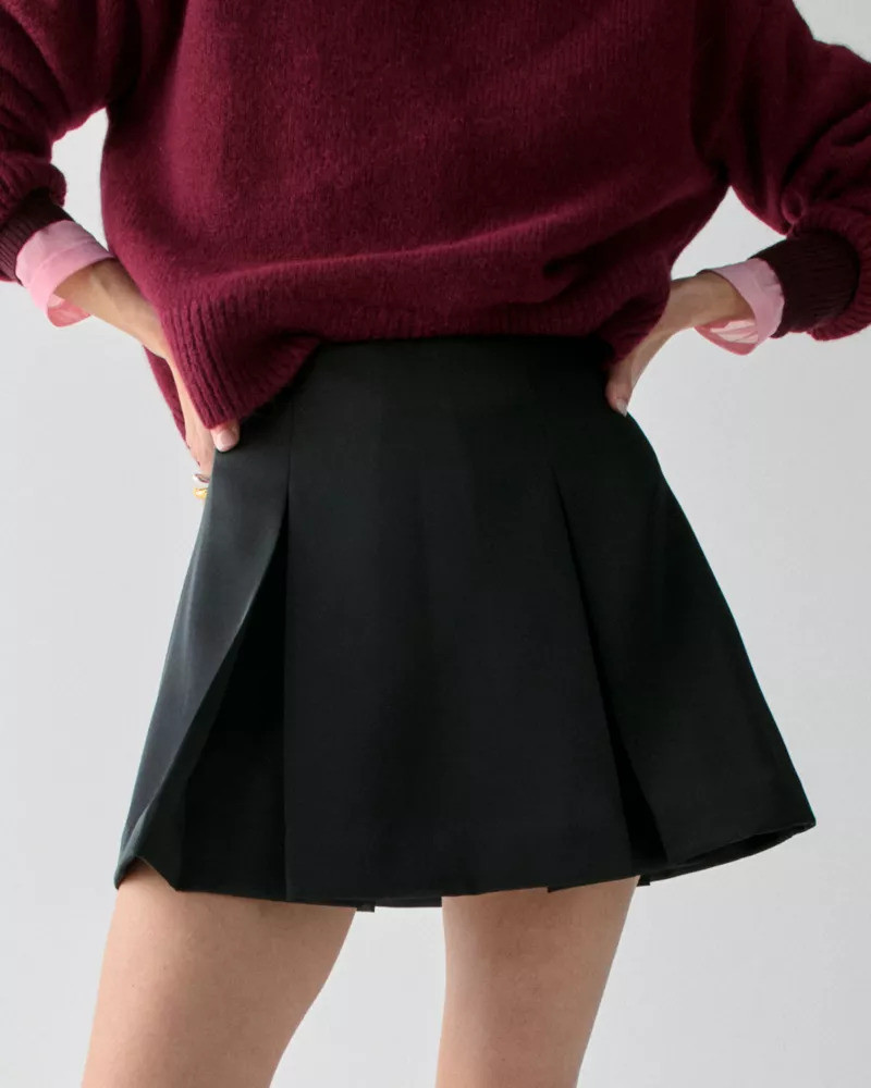 kate spade Box Pleat Mini Skirt outlook