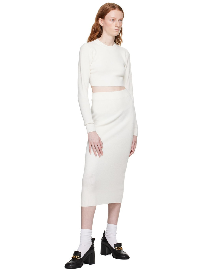 HUGO Off-White Scribe Midi Skirt outlook