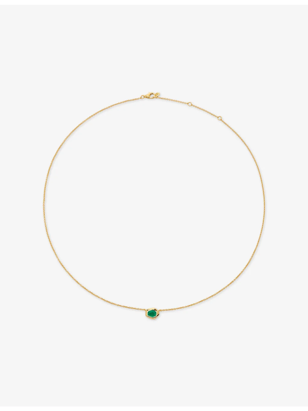 Odyssey Small 18ct Yellow-Gold Vermeil and Onyx Chain Necklace - 1