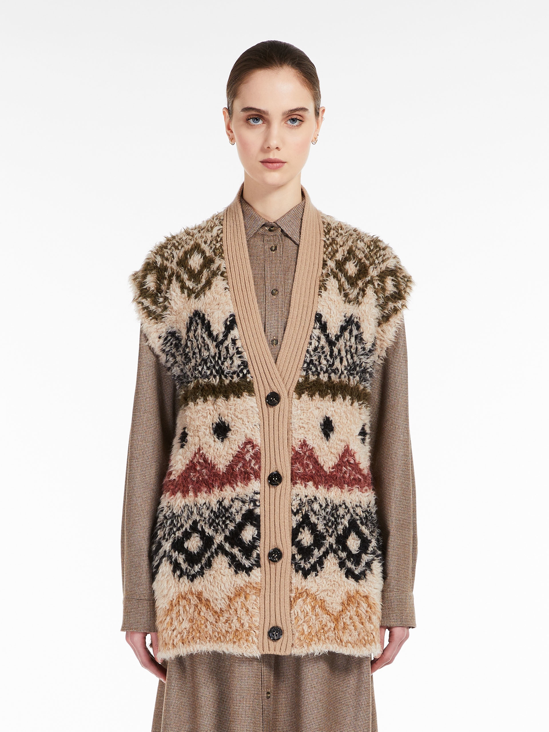 GIRO Jacquard-knit wool and alpaca gilet - 3