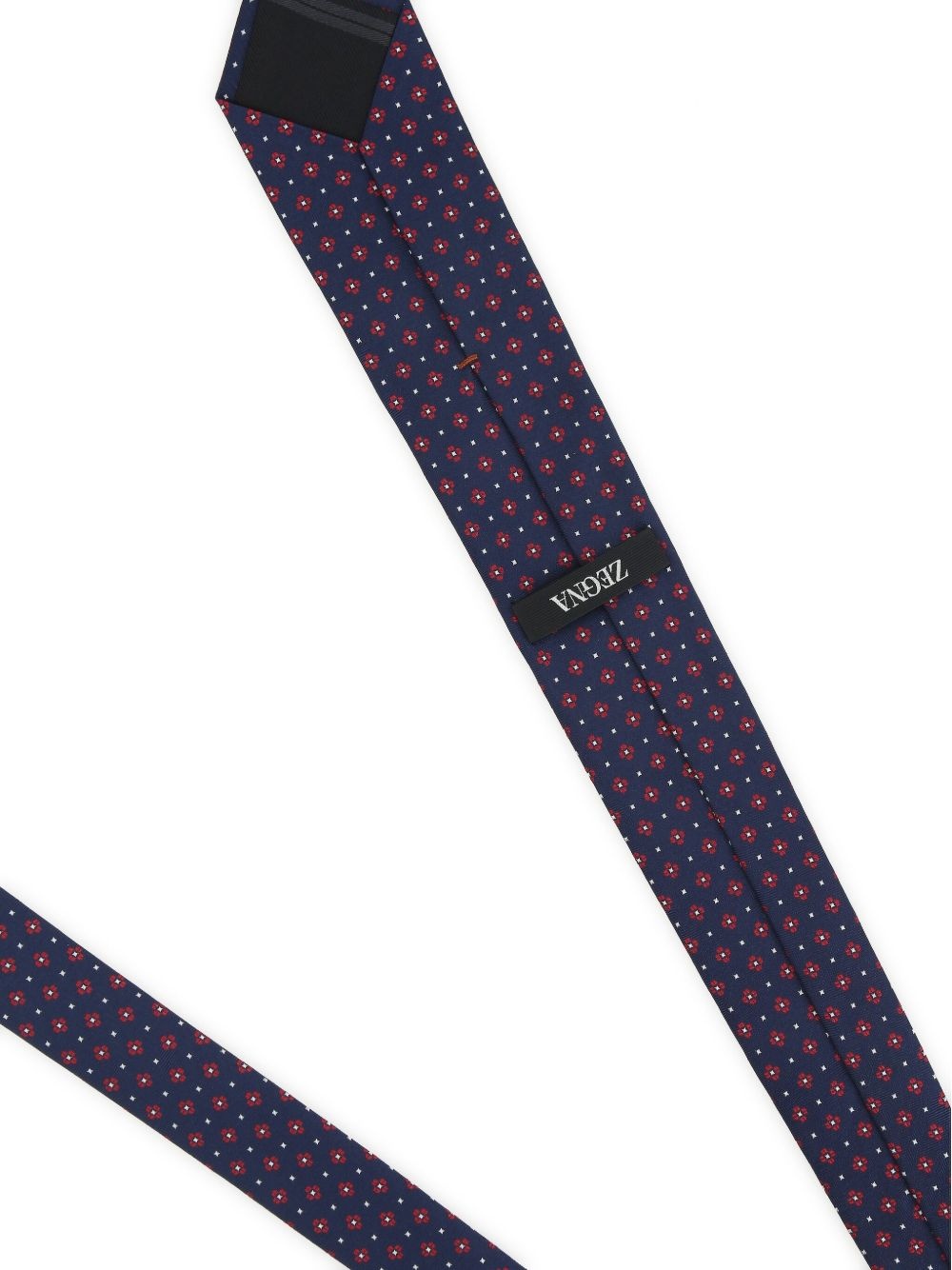patterned-jacquard silk tie - 2