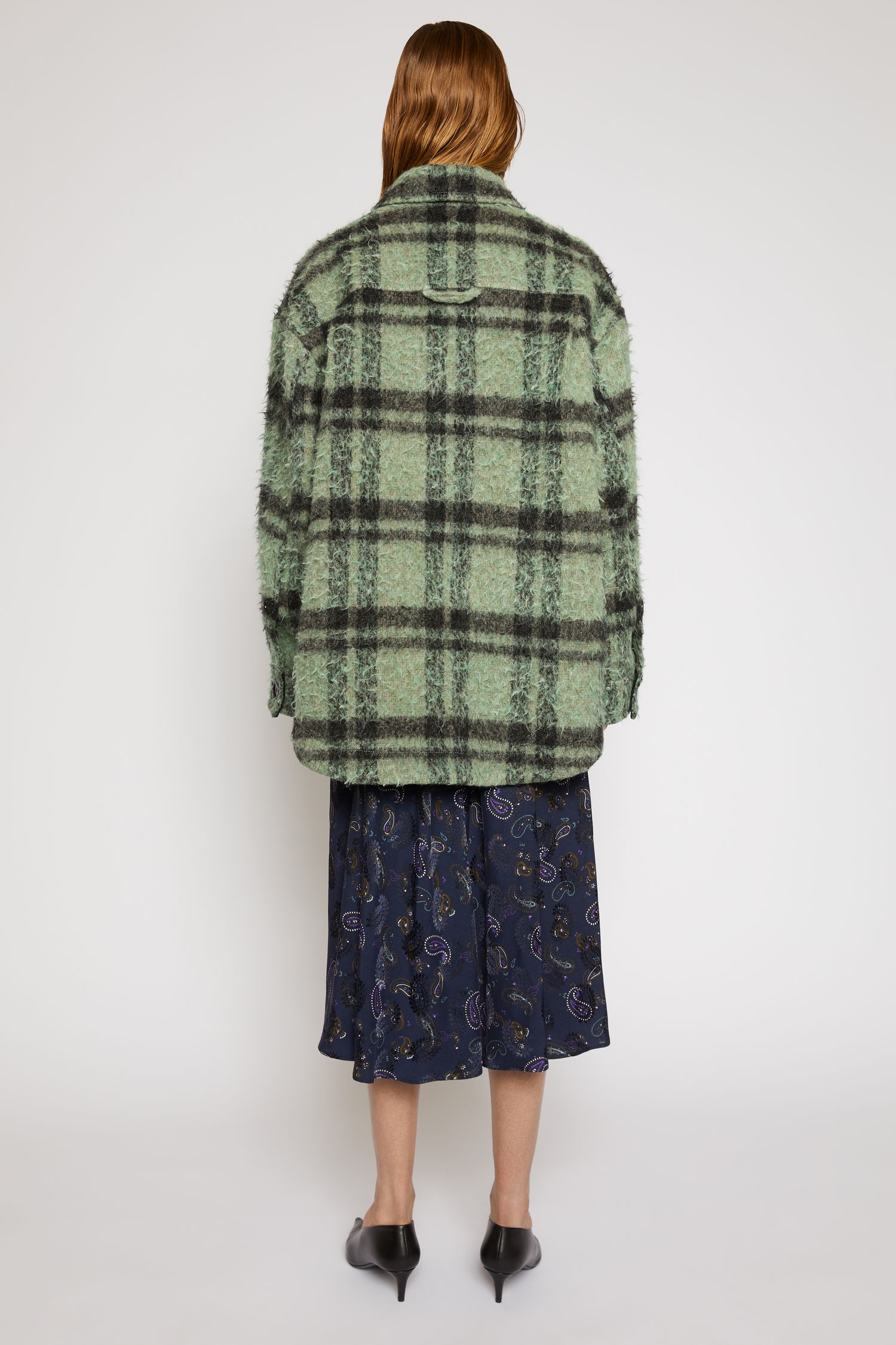 Checked overshirt green/black - 4