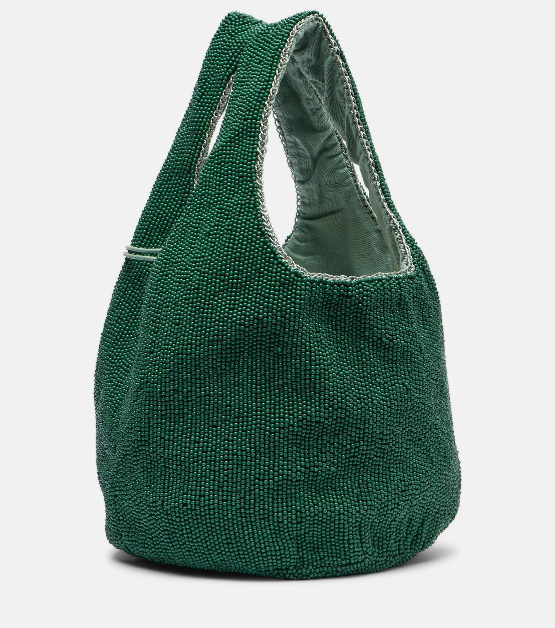 Mini beaded tote bag - 4