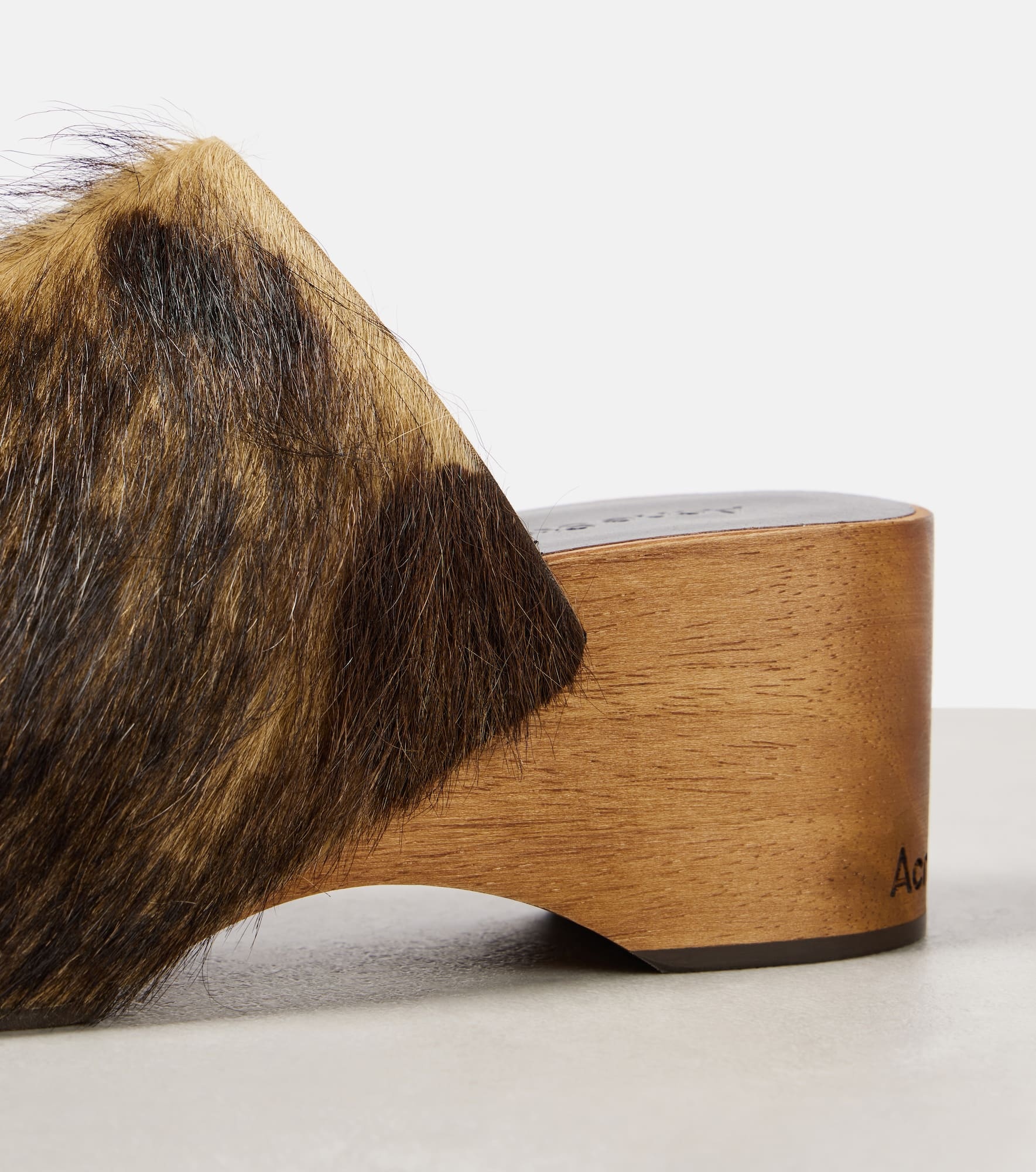 Calf hair clogs - 5