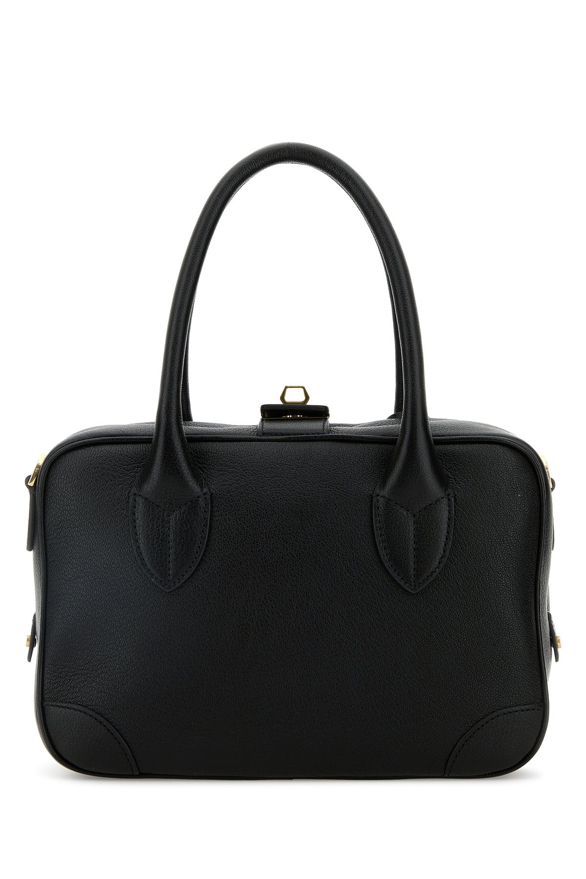 Black leather Vita handbag - 3