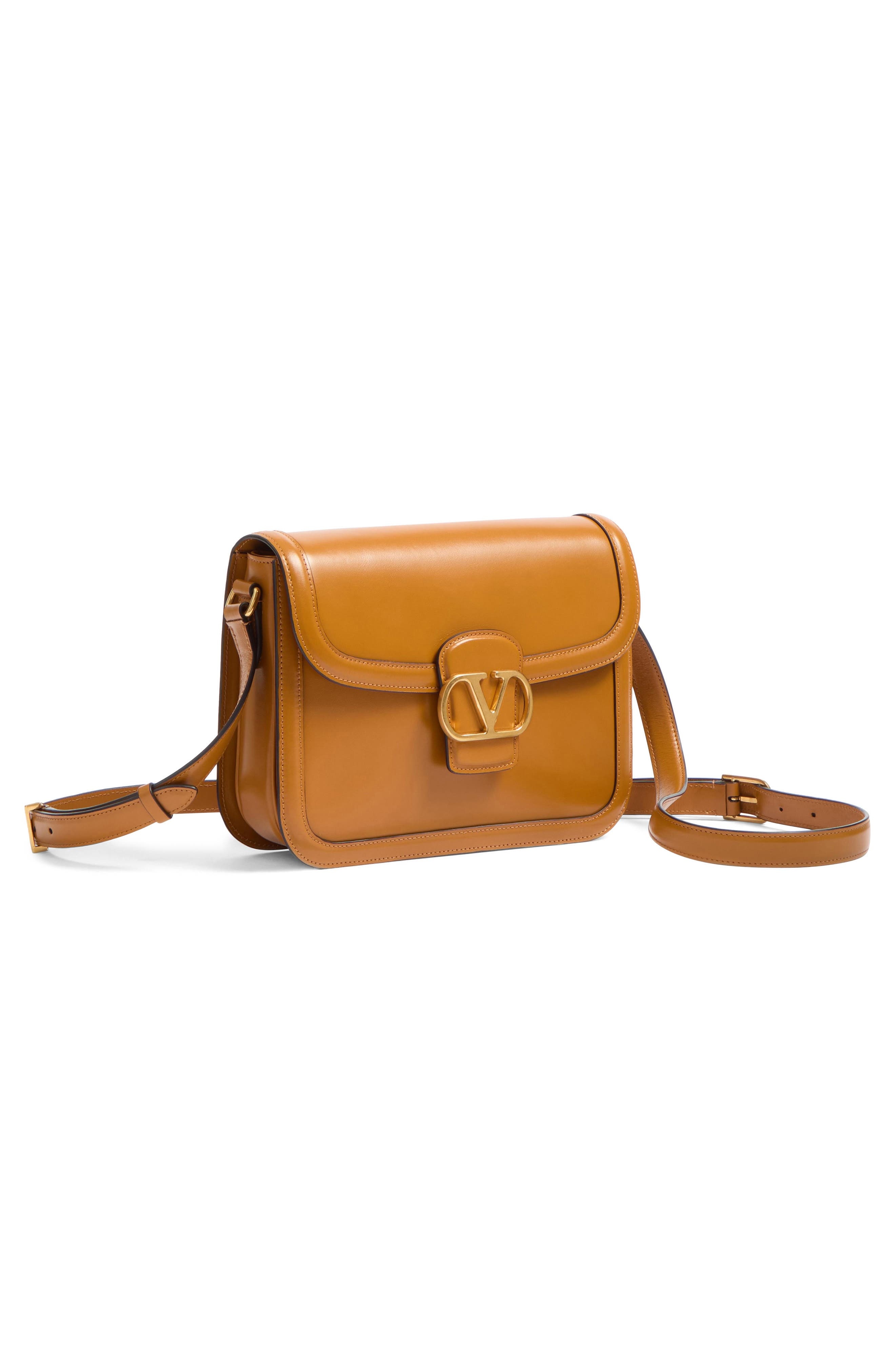 Valentino Garavani 9TO5 Leather Shoulder Bag in Deep Cuir at Nordstrom - 7