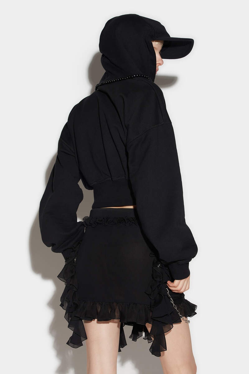 CROP BASEBALL HOODIE - 2