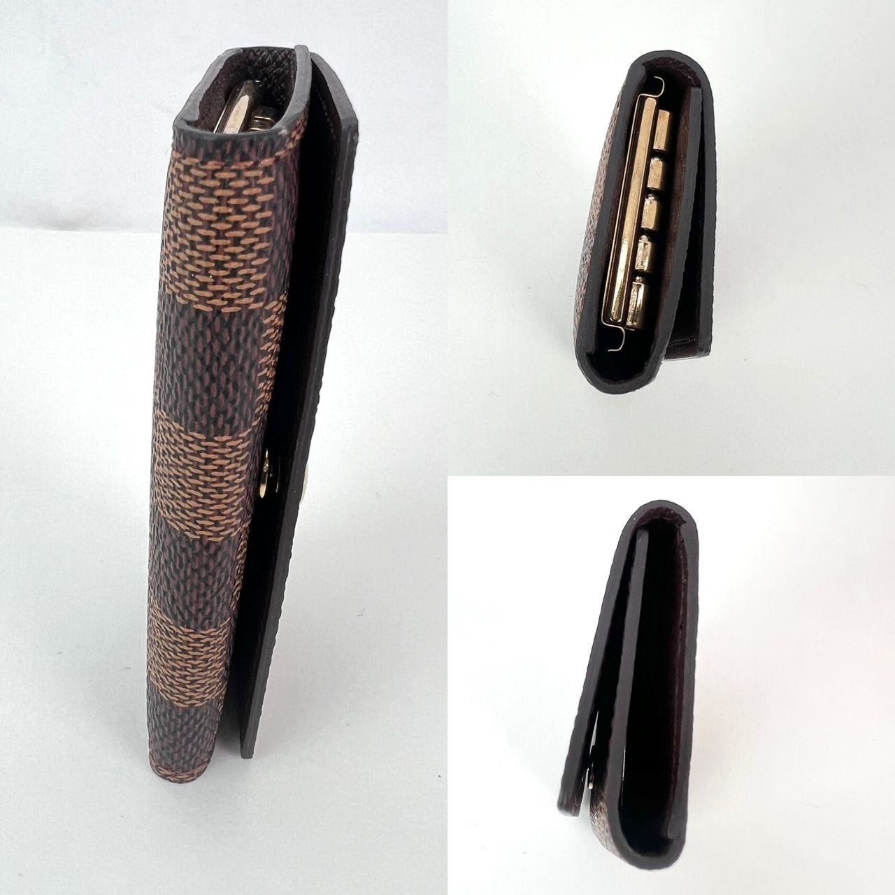 Louis Vuitton 4 Key Holder Damier Ebene Brown Canvas Key Chain - 5