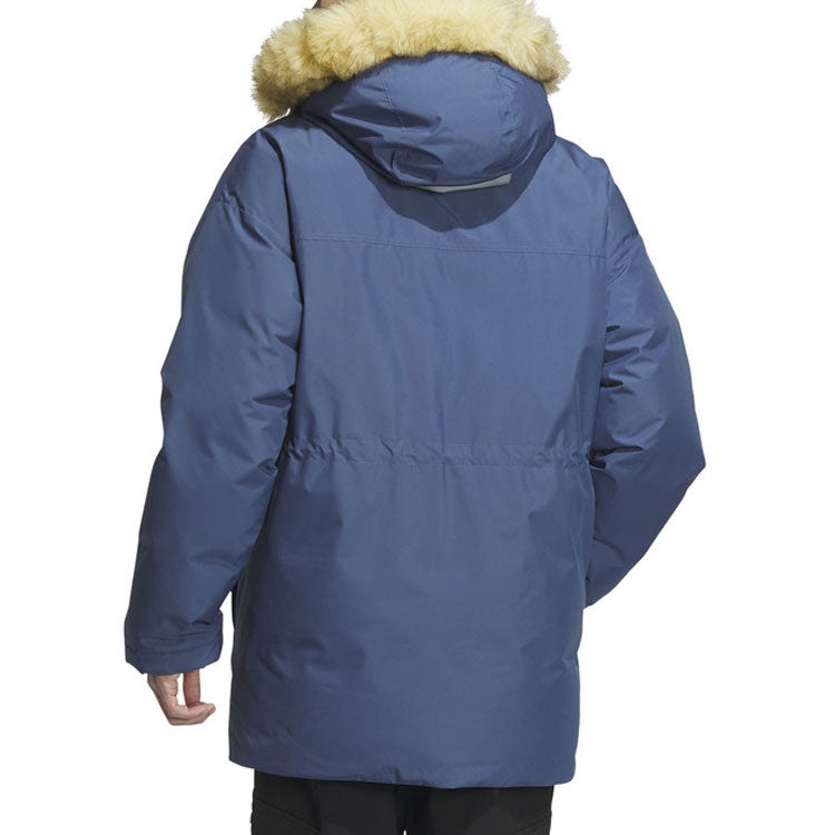 adidas Furry Down Parka 'Blue' IS0367 - 3