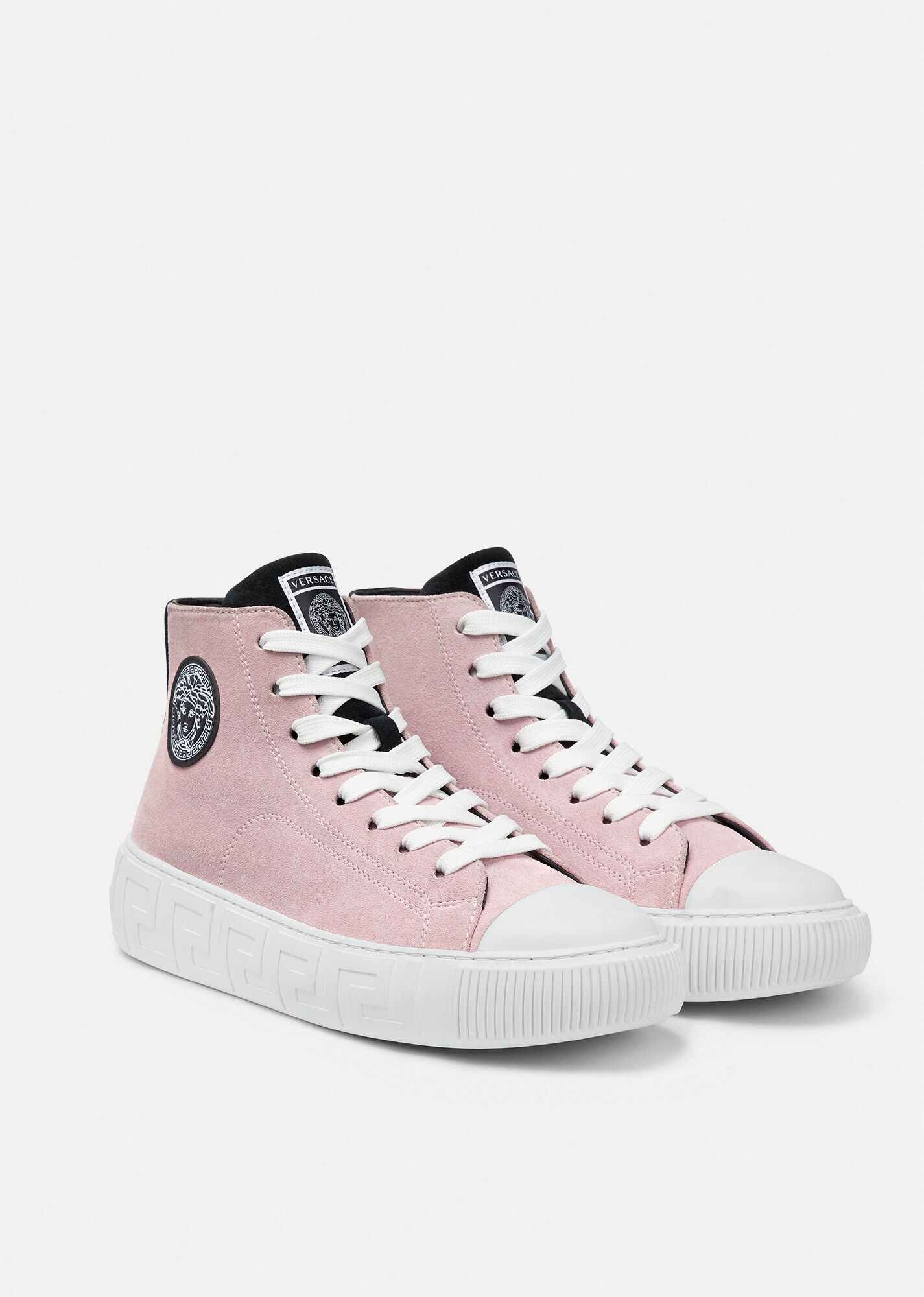Greca Suede High-Top Sneakers - 3