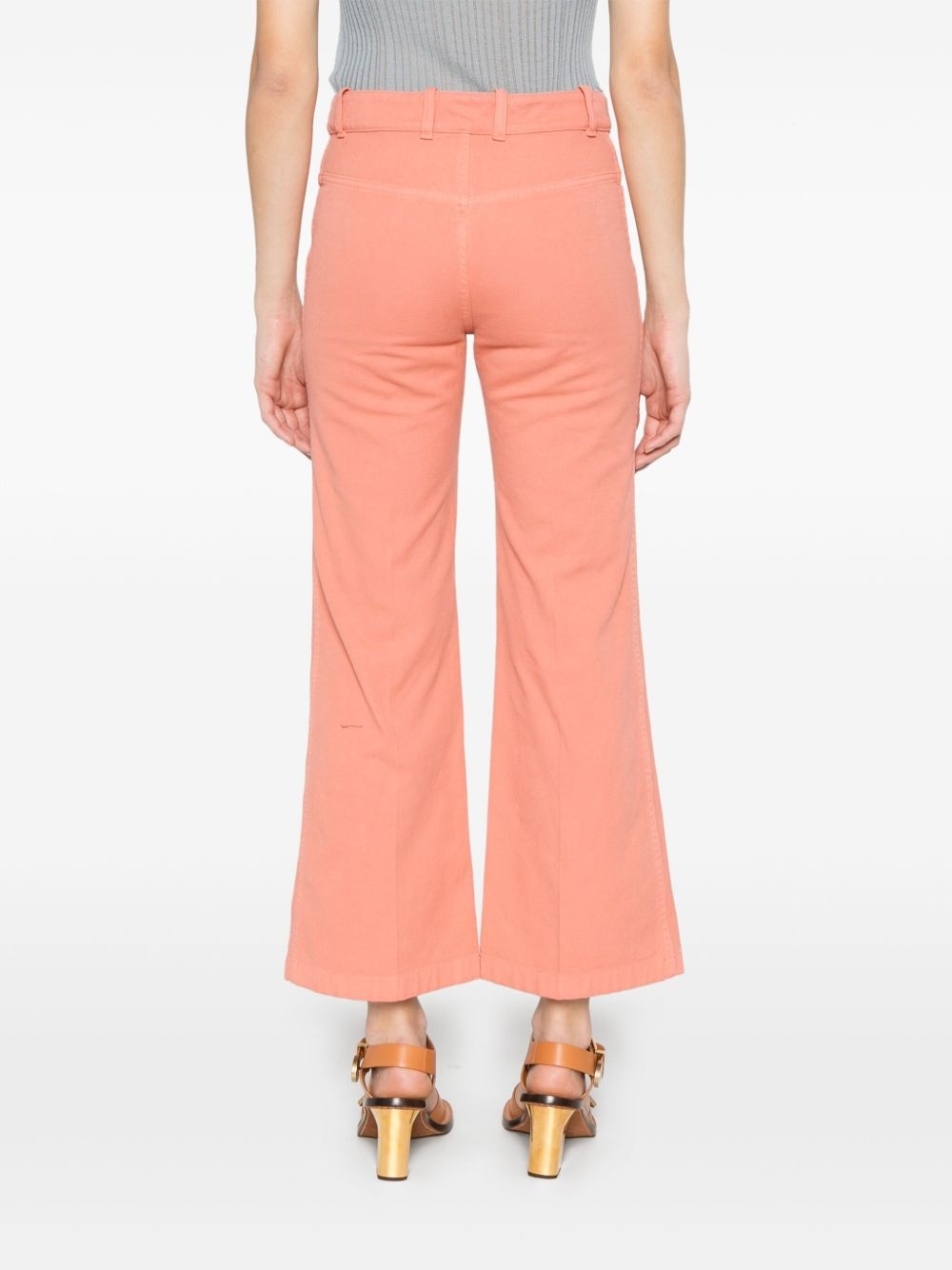 cropped bootcut trousers - 4