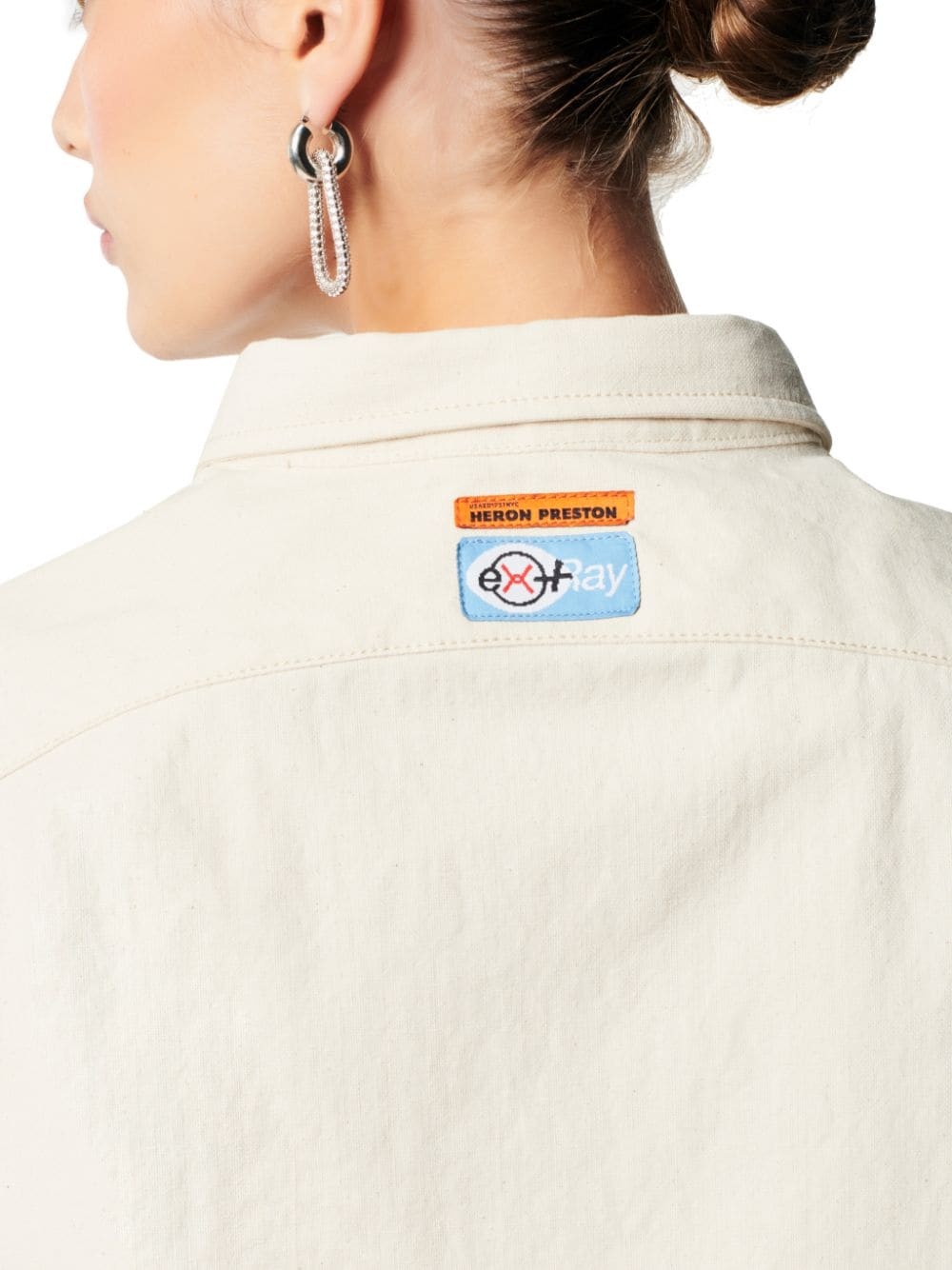 Ex-Ray Canvas Crop Ss Shirt - 5