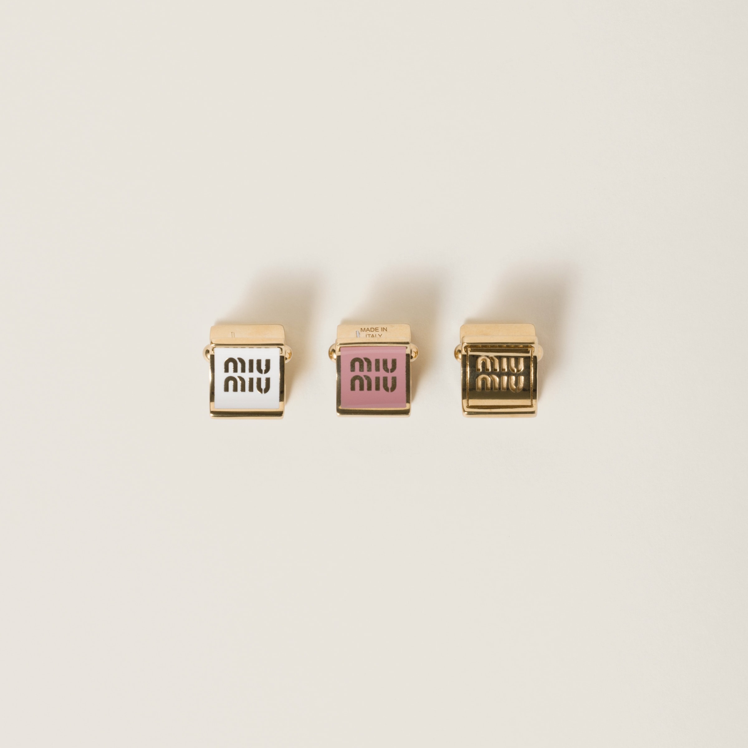 Enameled metal hair clips - 1