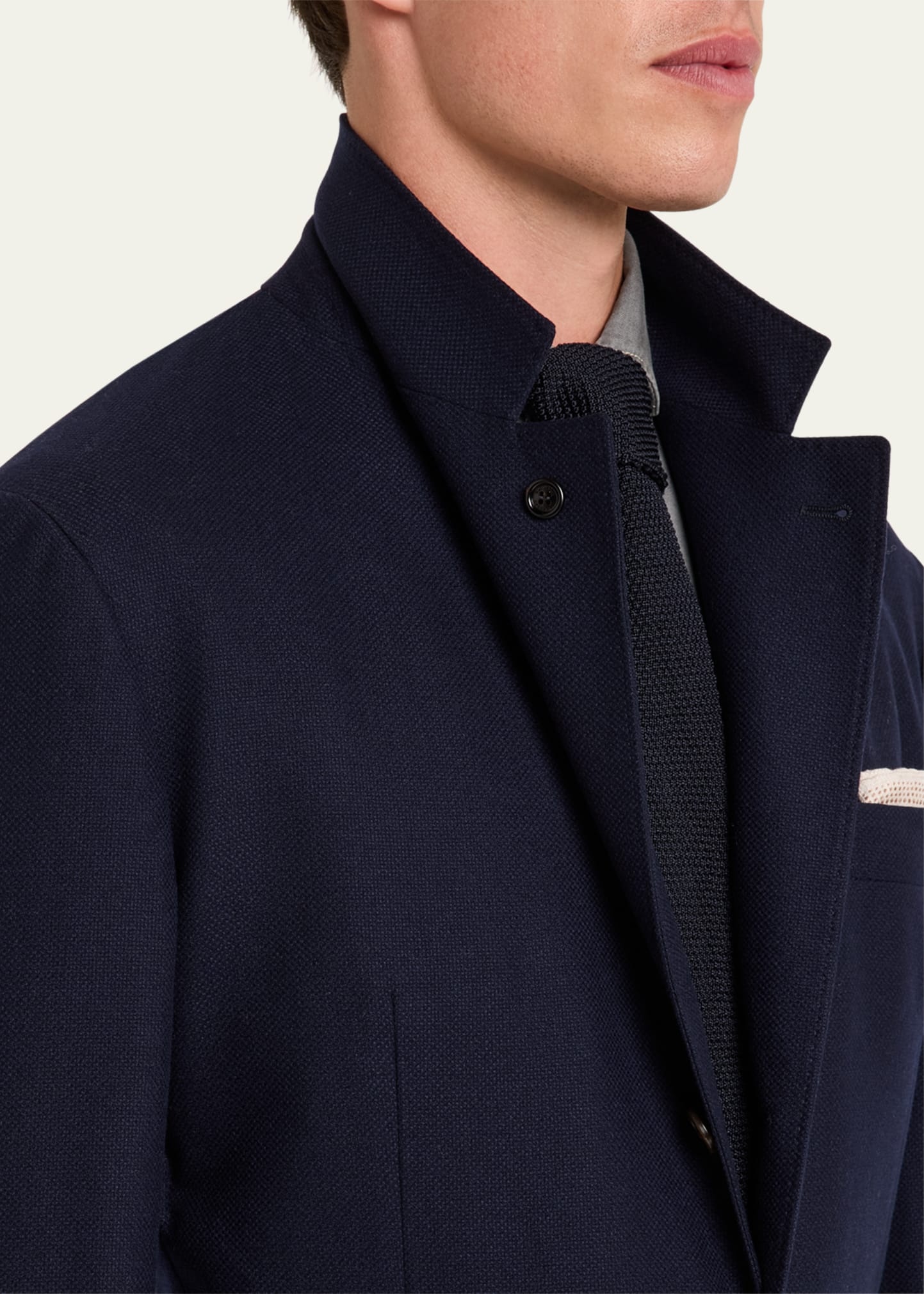 Men's Cashmere Hopsack Sport Coat - 6