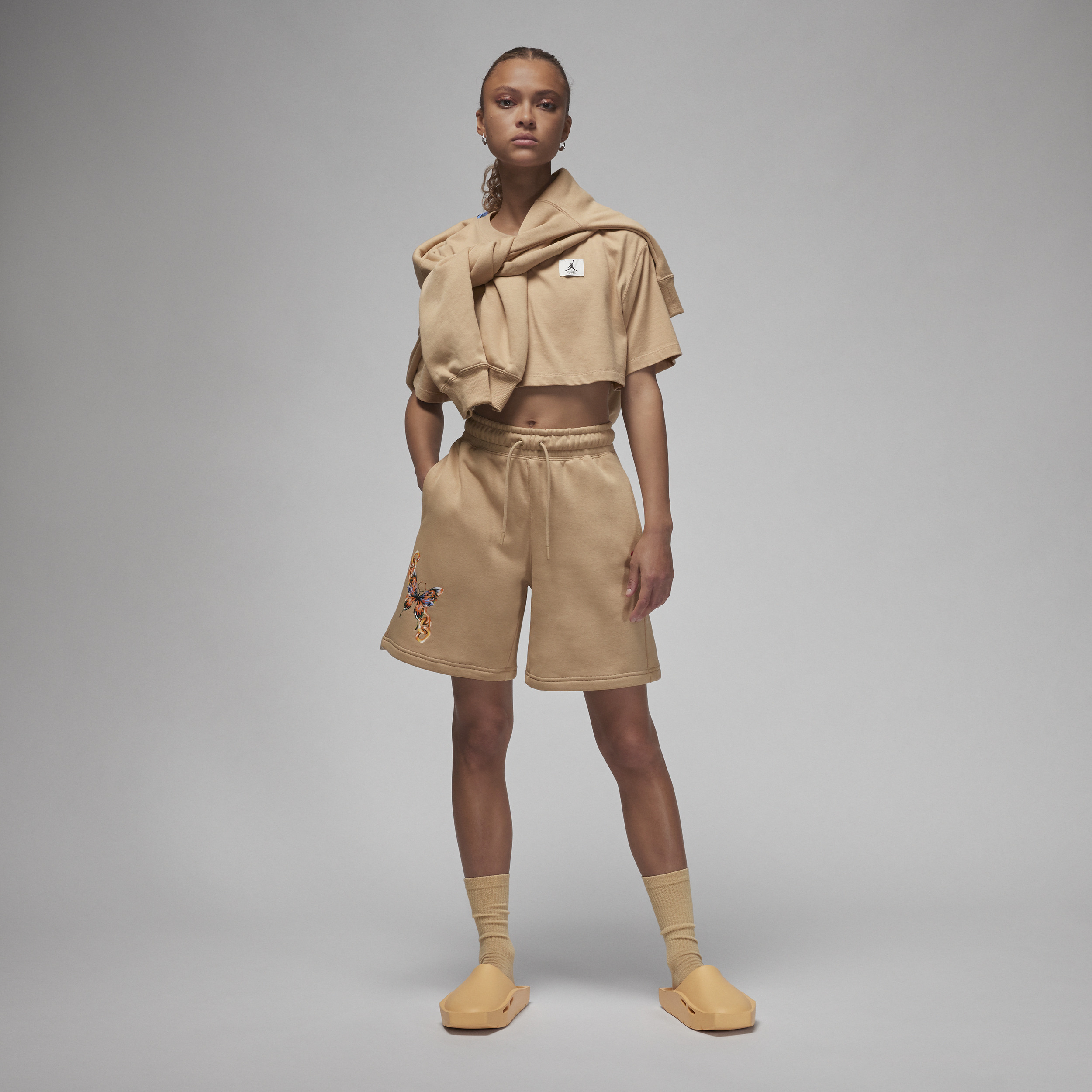 Women's Jordan Artist Series by Jordan Moss Brooklyn Fleece Shorts - 8