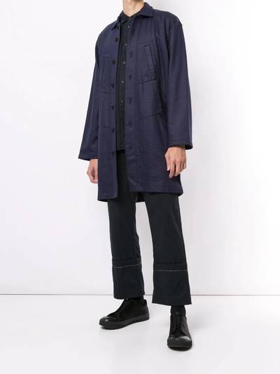 Yohji Yamamoto oversized-fit coat outlook