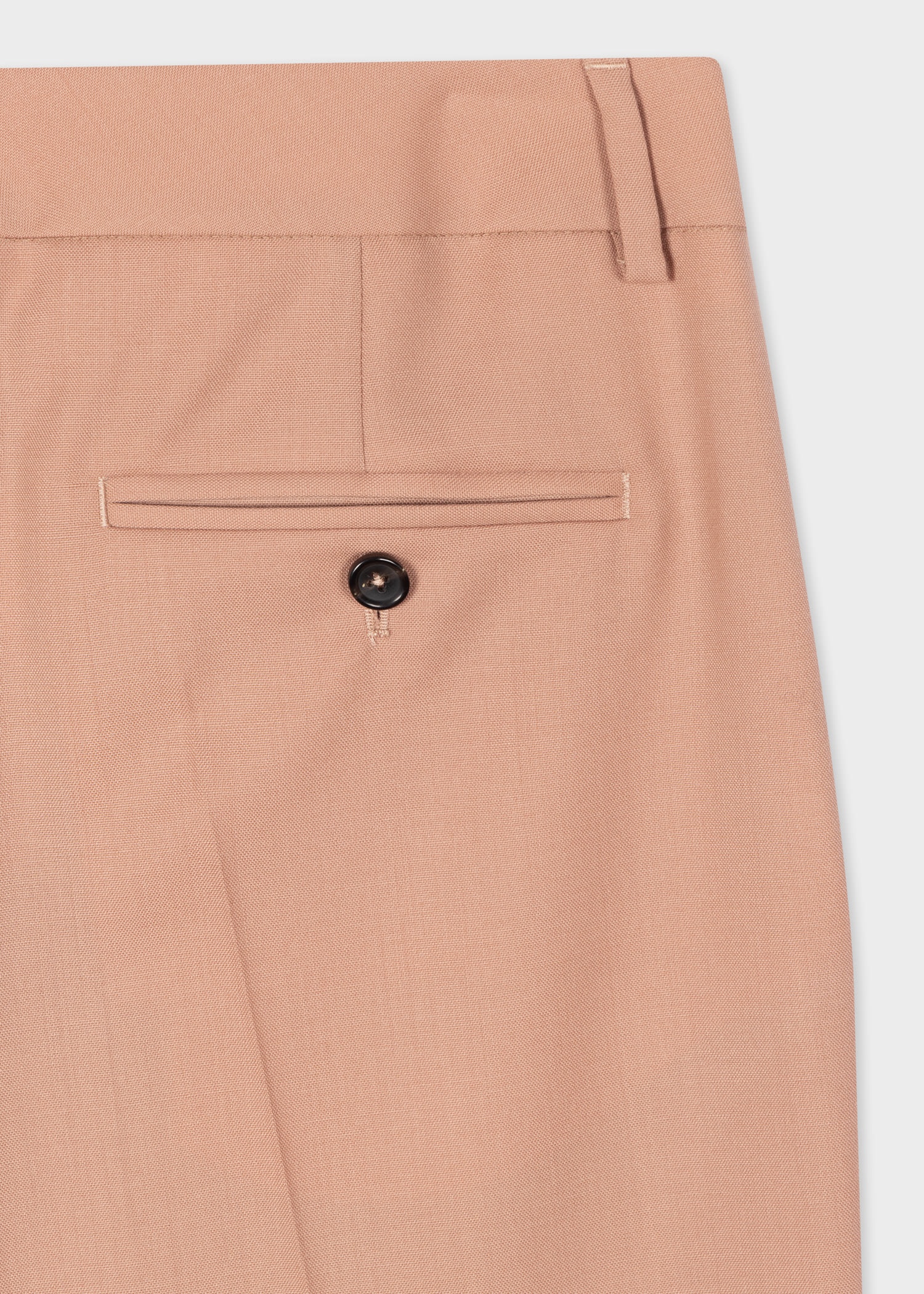 Warm Nude Wool Hopsack Trousers - 2
