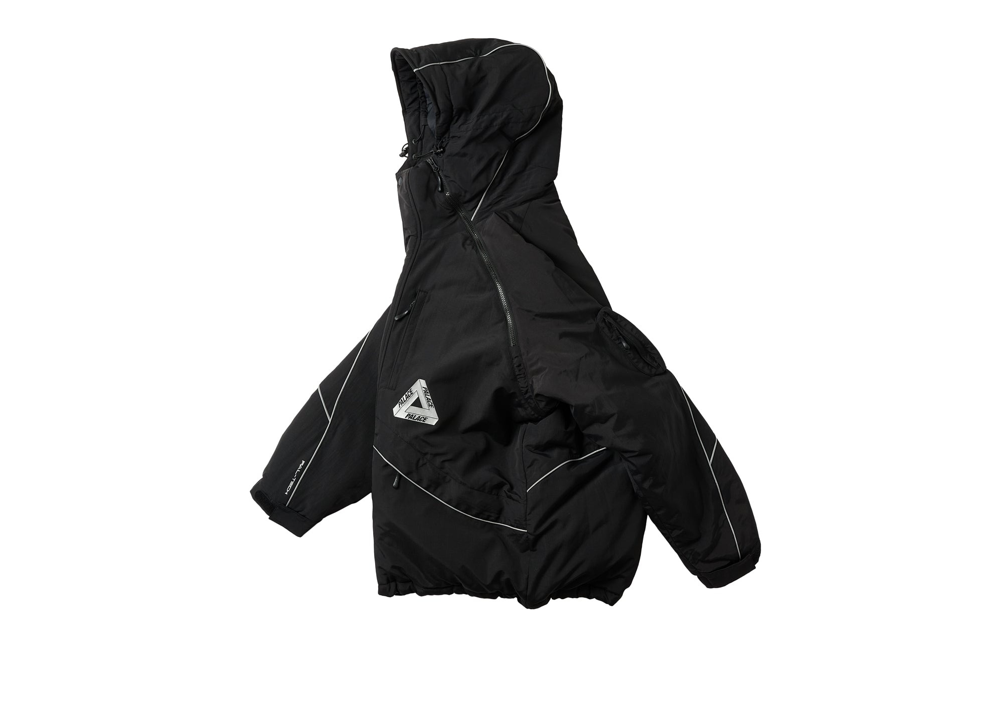 Palace M-Tech Hooded Jacket Black Men's - FW22 - GB