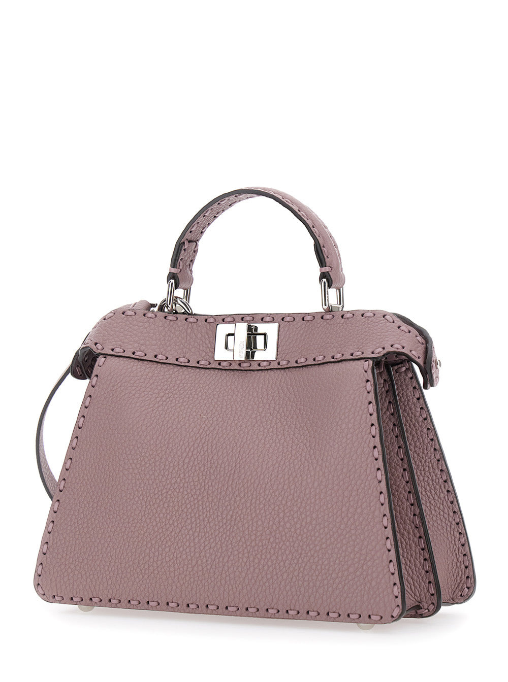 Fendi Women 'Peekaboo Iseeu Small' Pink Handbag With Shoulder Strap In Leather Woman - 2