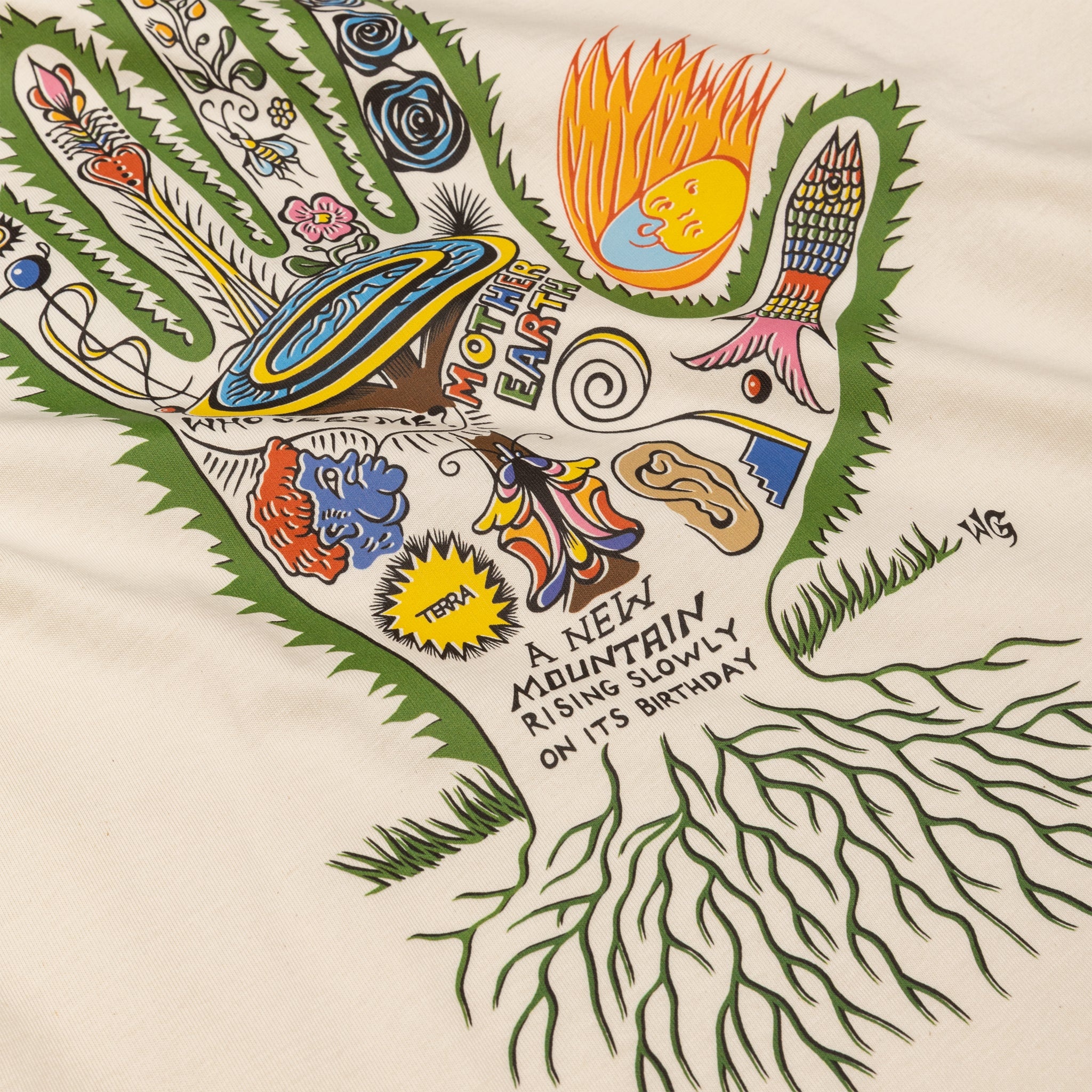 GRATEFUL L/S T-SHIRT (STORY HAND GRAPHIC) - 3