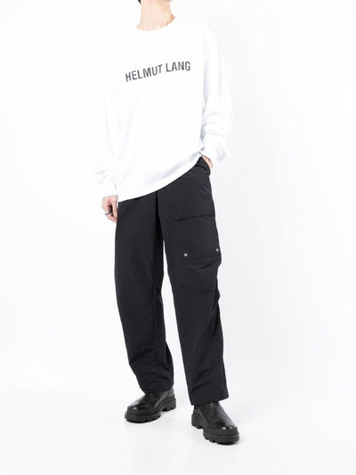 Helmut Lang patch-pocket loose fit trousers outlook