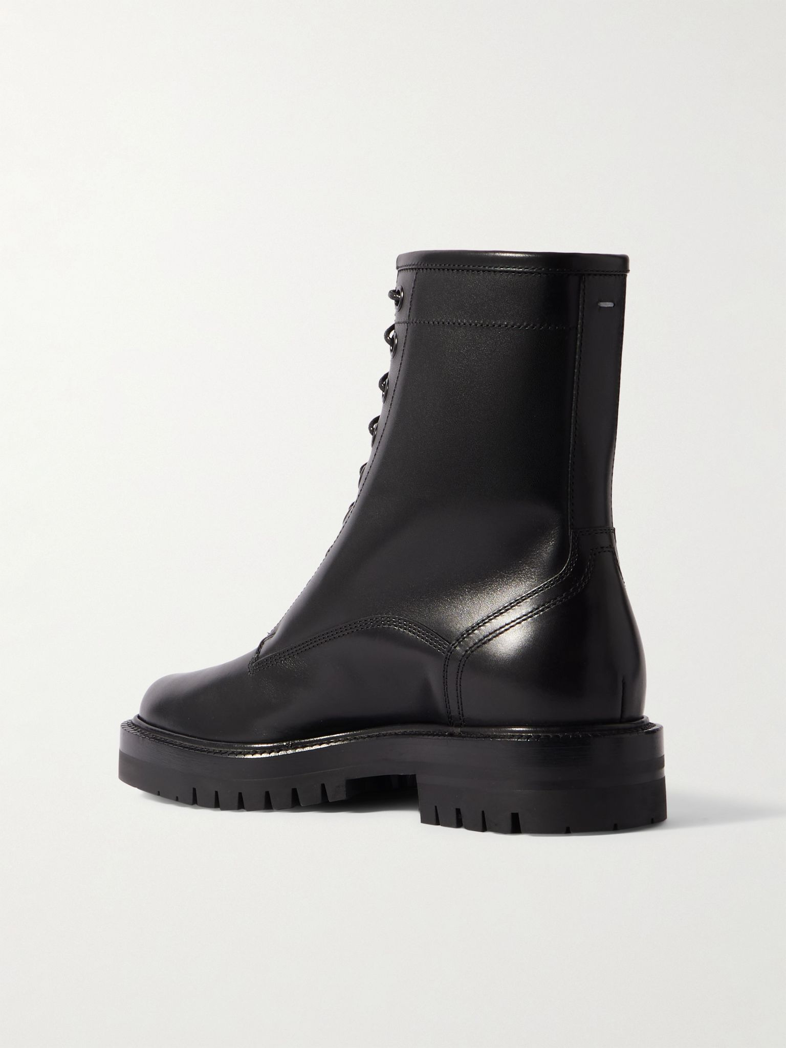 Tabi leather ankle boots Black - 3