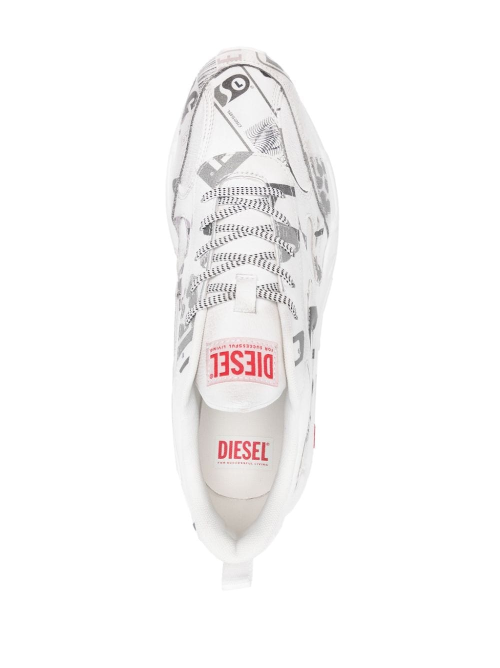 panelled-design low-top sneakers - 4
