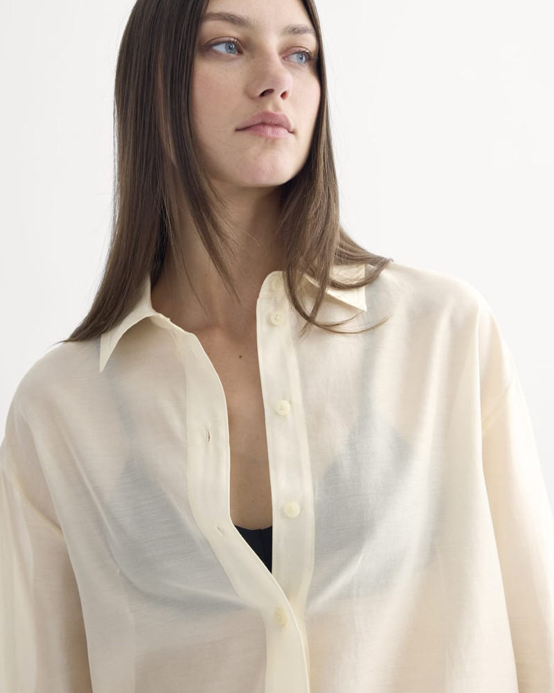 OVERSIZED SHIRT IN COTTON-SILK ORGANZA 8