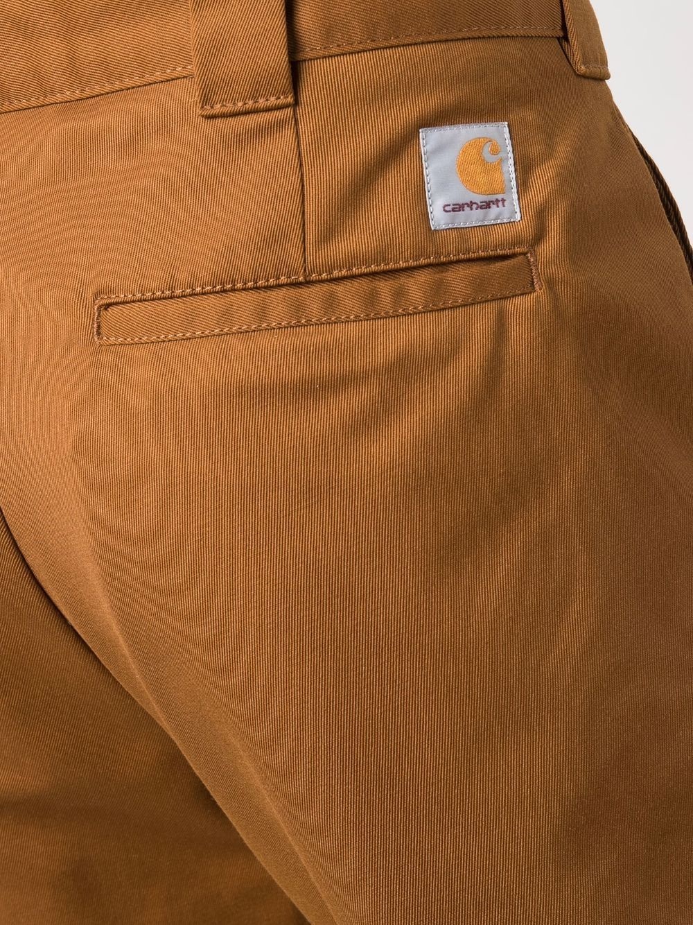 logo-patch straight-leg trousers - 5