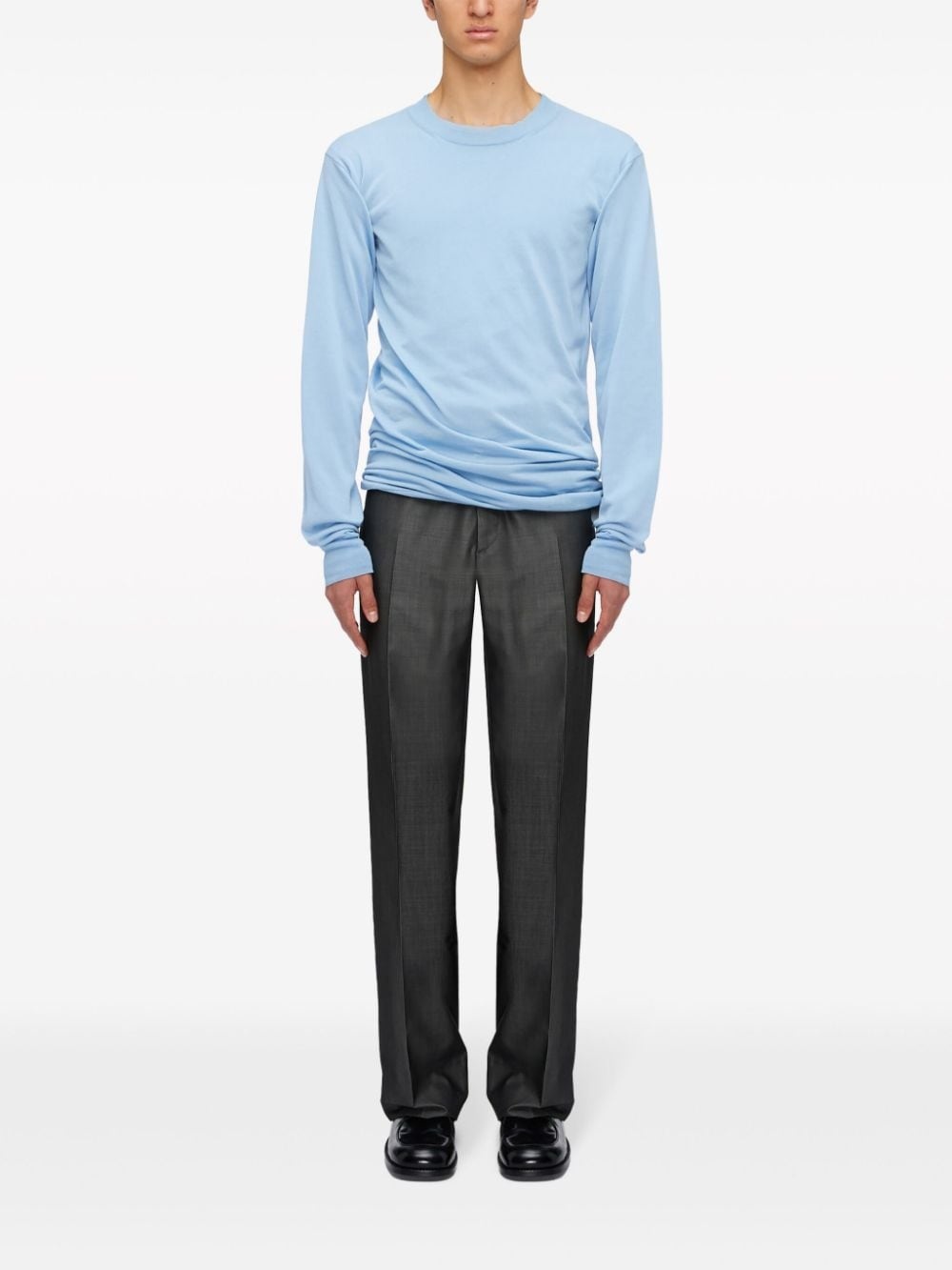 fine-knit cotton jumper - 2