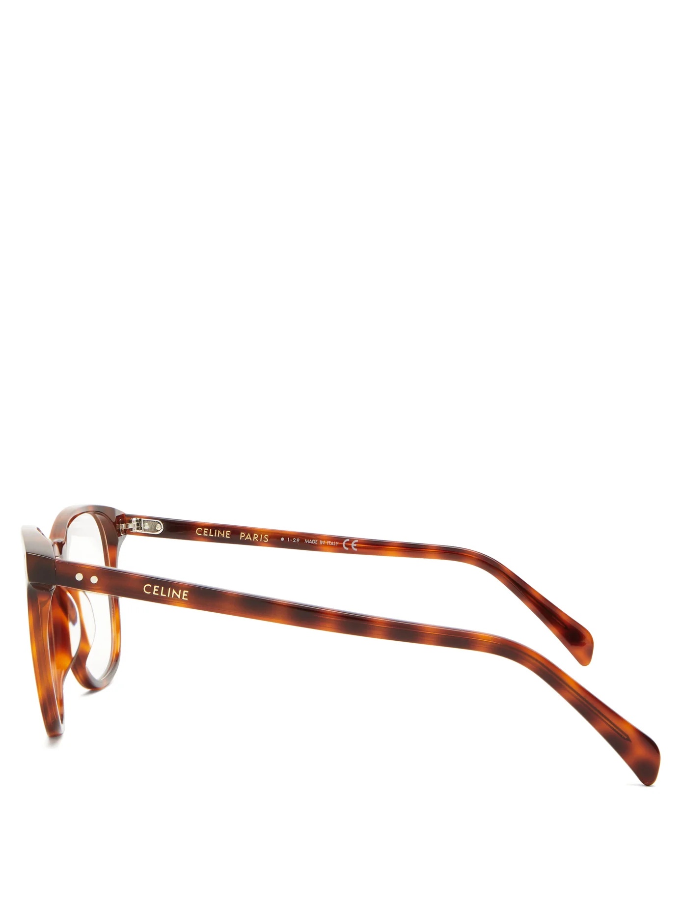 Round tortoiseshell-acetate glasses - 4