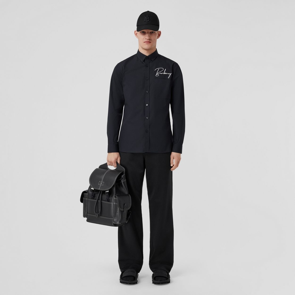 Embroidered Logo Cotton Shirt - 2