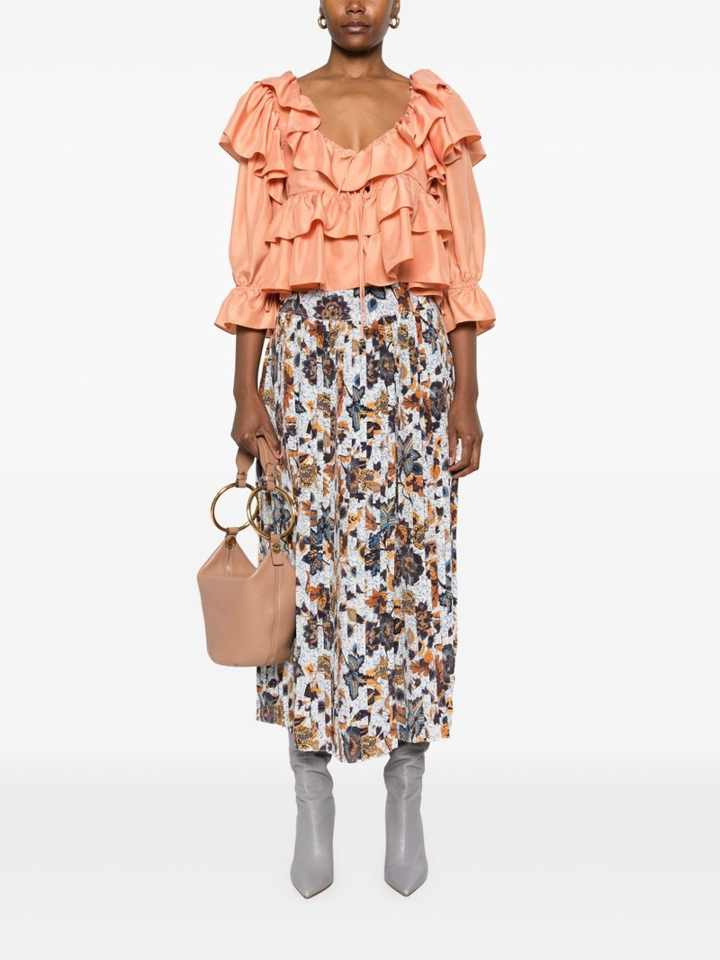 ULLA JOHNSON Alexi midi skirt outlook
