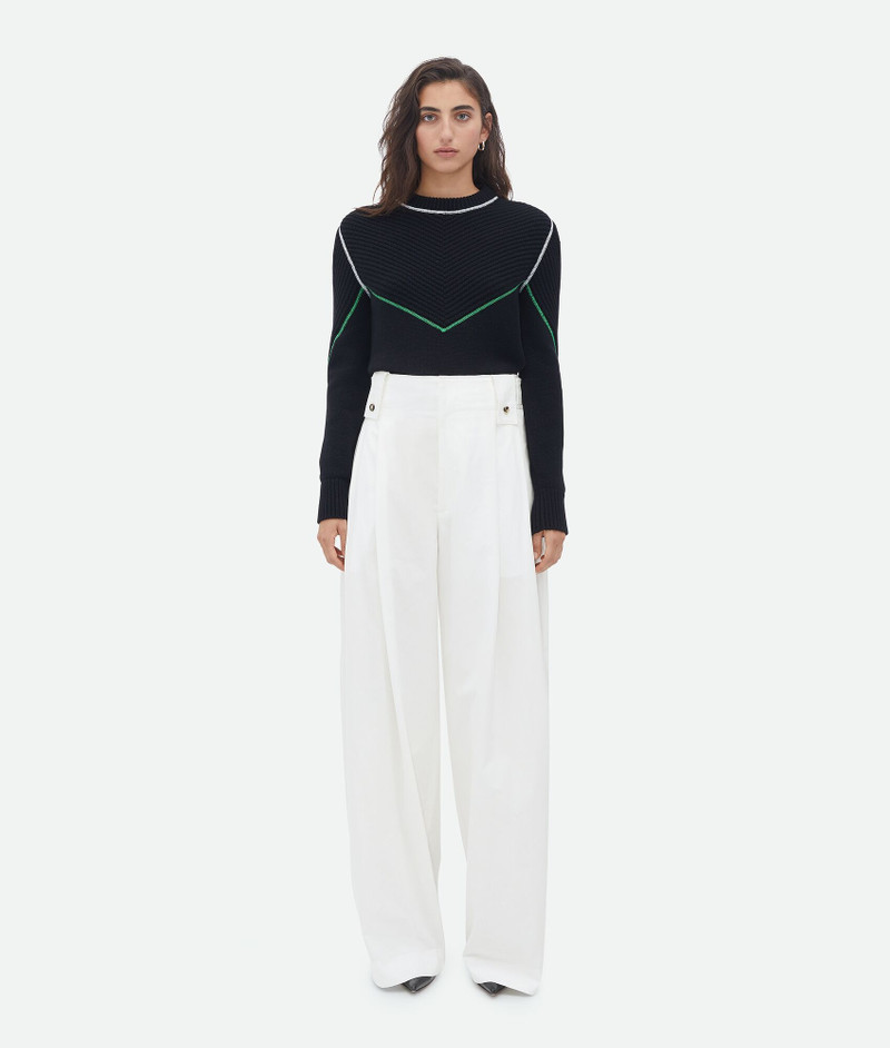 wide leg cotton pants - 1