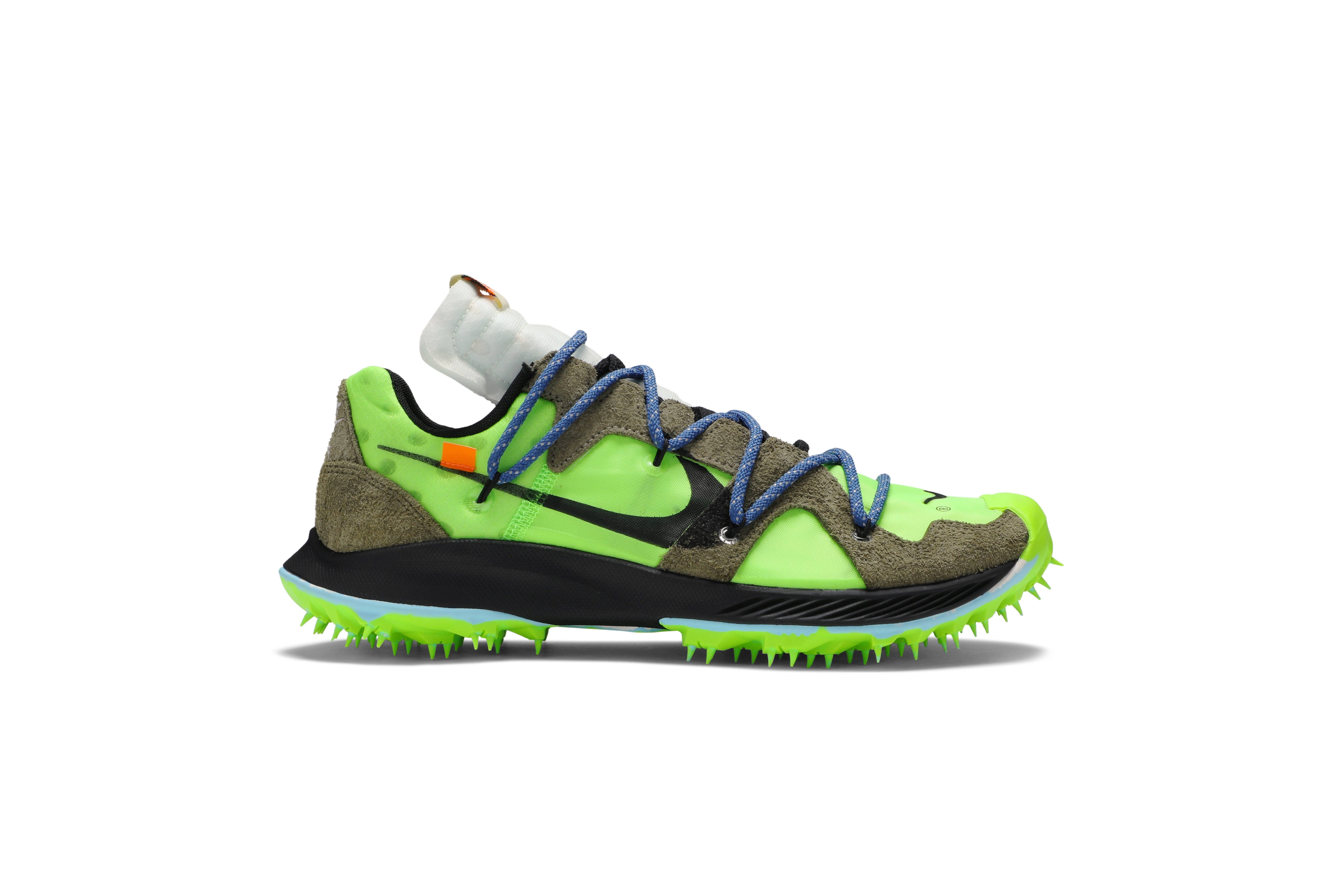 Off-White x Wmns Air Zoom Terra Kiger 5 'Athlete in Progress - Electric Green' - 1