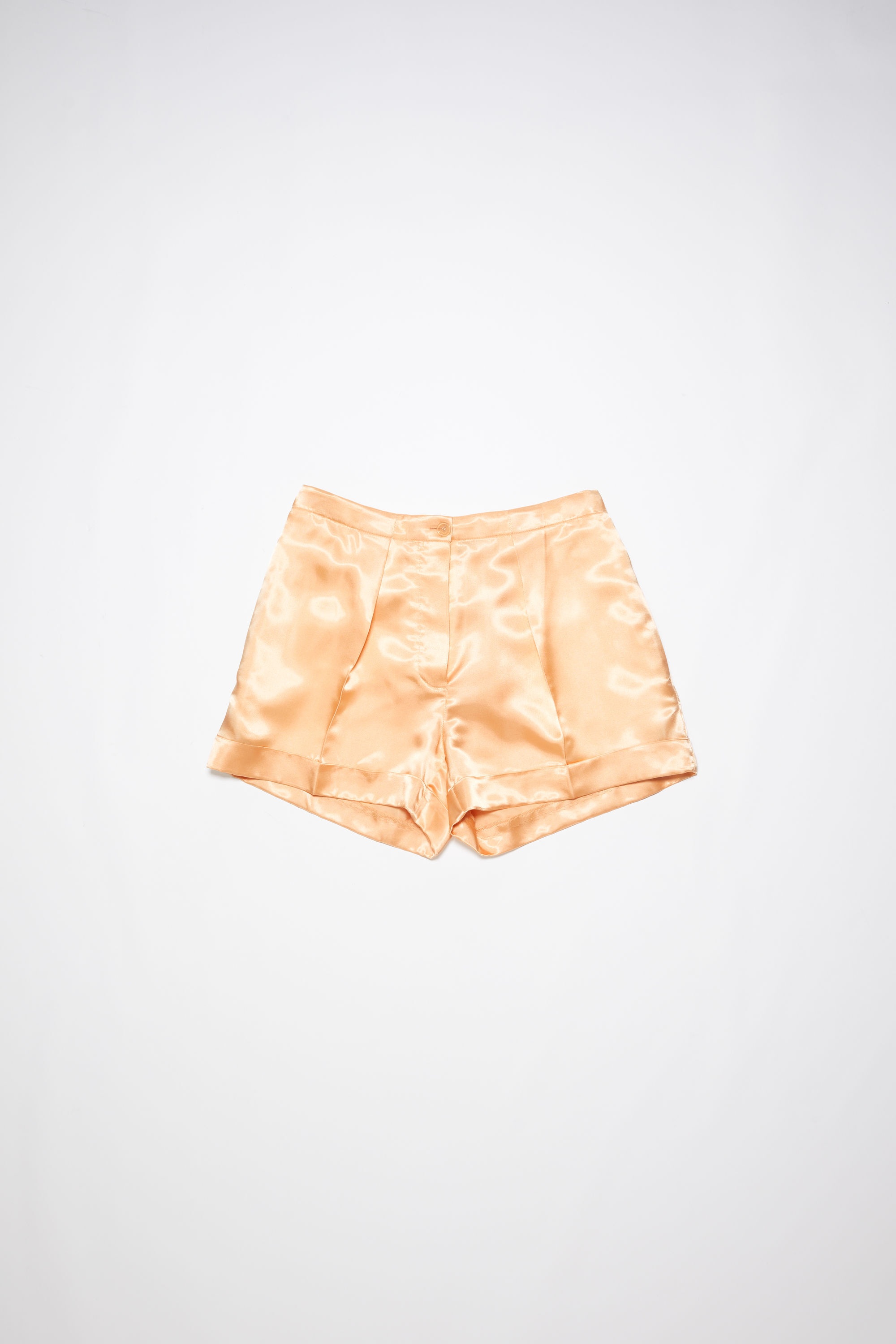 Satin shorts - Apricot orange - 6