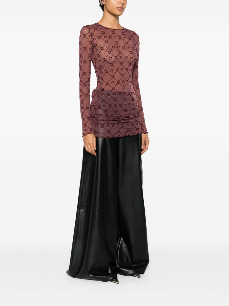 long-sleeve patterned mini dress 3