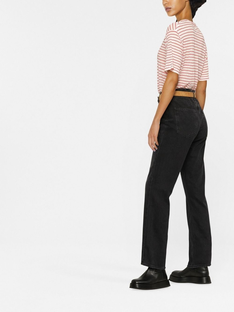 mid-rise straight-leg jeans 3