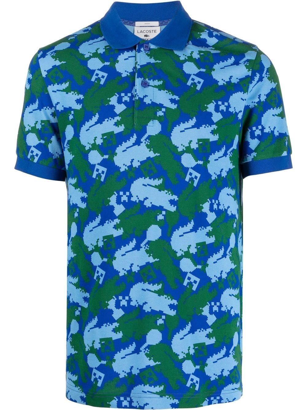 Minecraft graphic-print polo shirt - 1