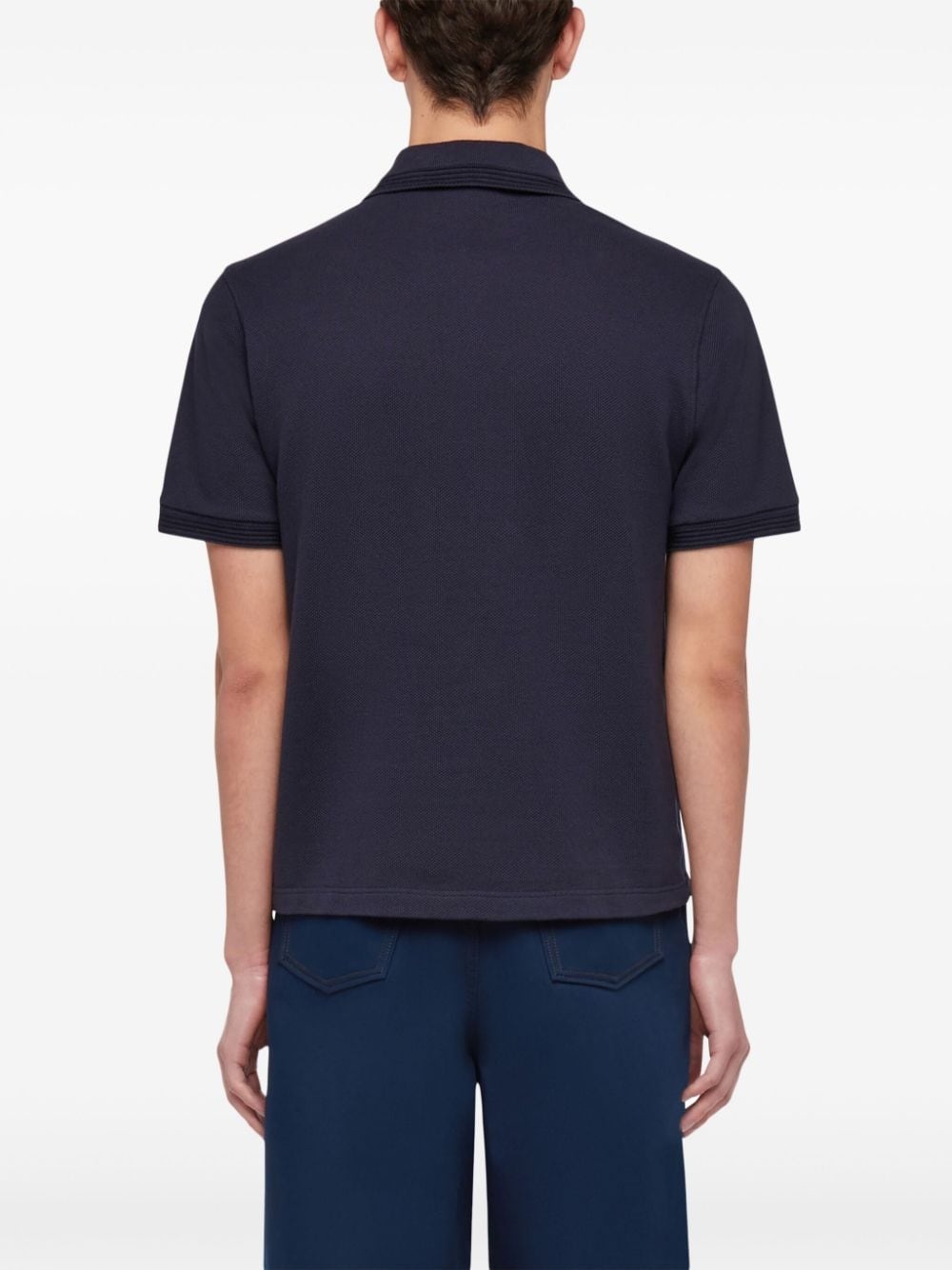 logo-embroidered polo shirt - 4