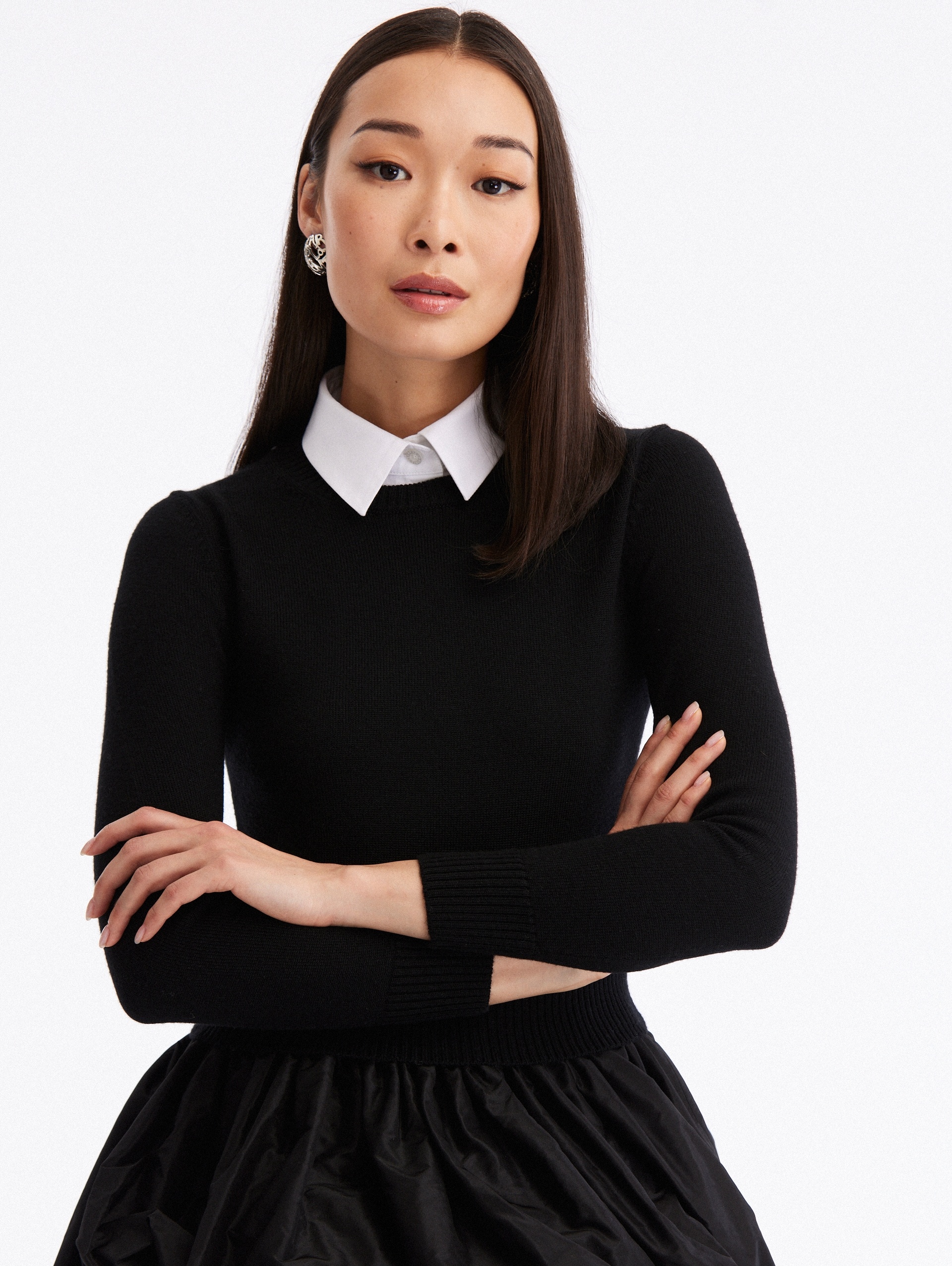 PEPLUM DRAPE PULLOVER - 4