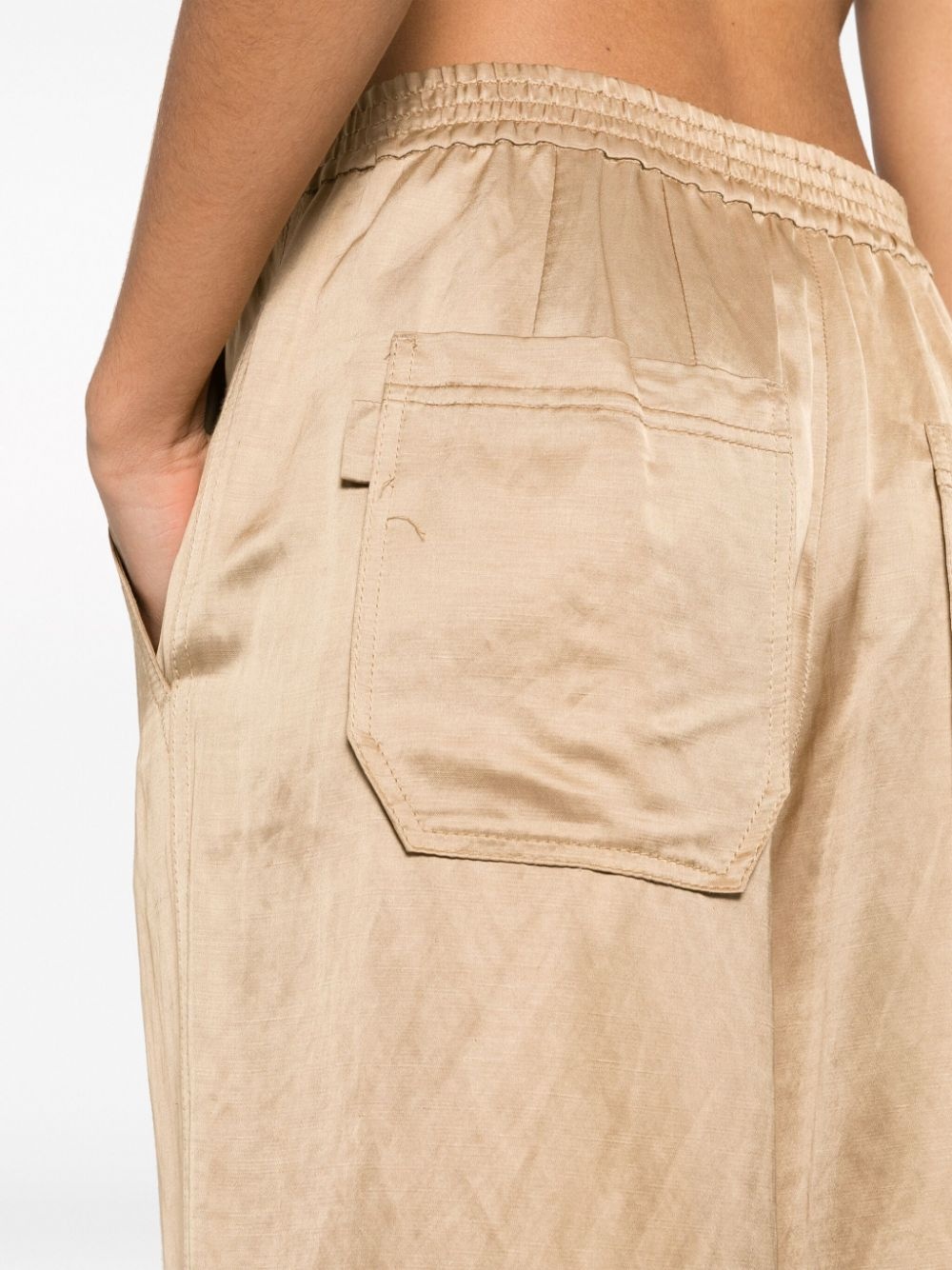drawstring-cuff trousers - 5
