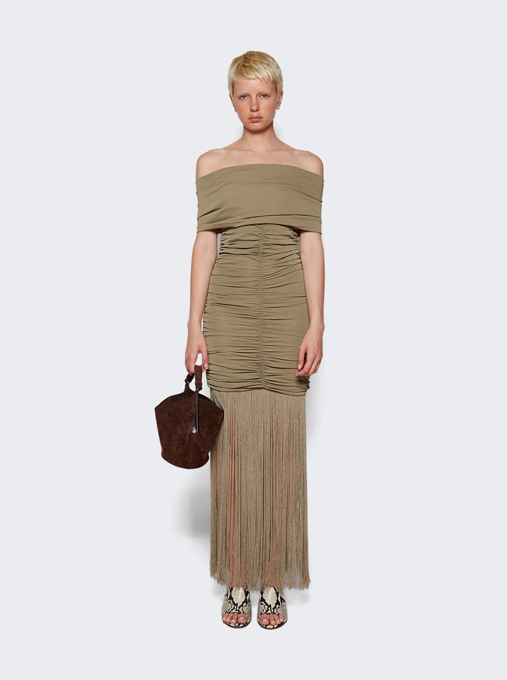 Jacinta Dress Olive - 2