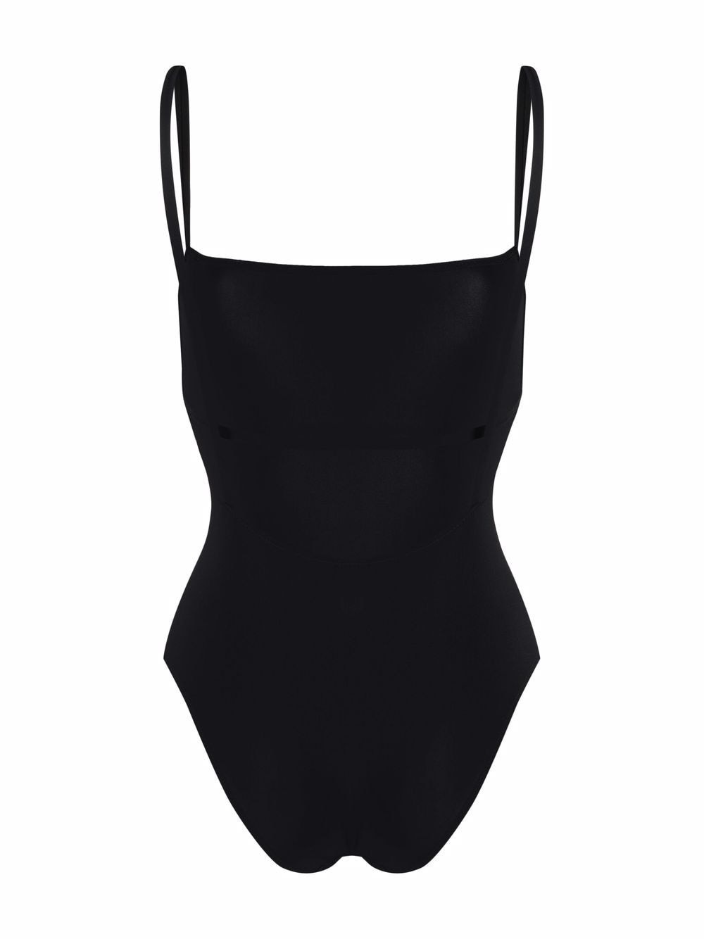 square-neck slip-on one-piece - 2