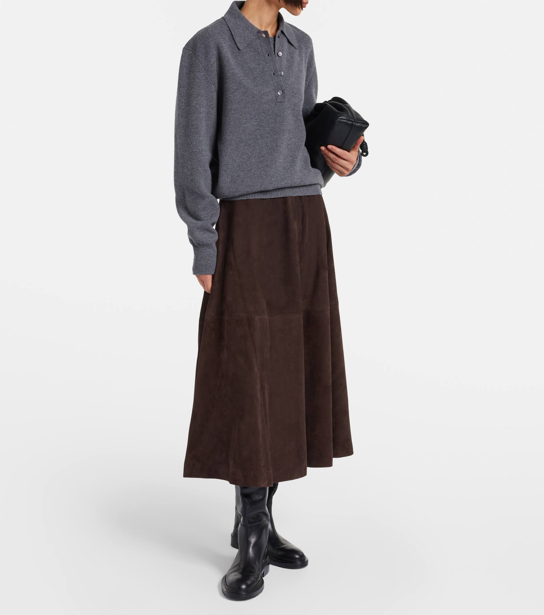 Wool and cashmere polo sweater - 2